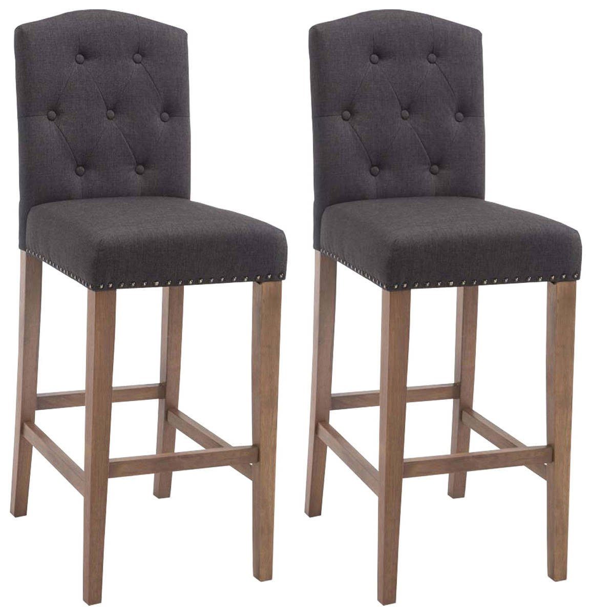 Barhocker 2er Set Barhocker Louise Stoff antik-hell