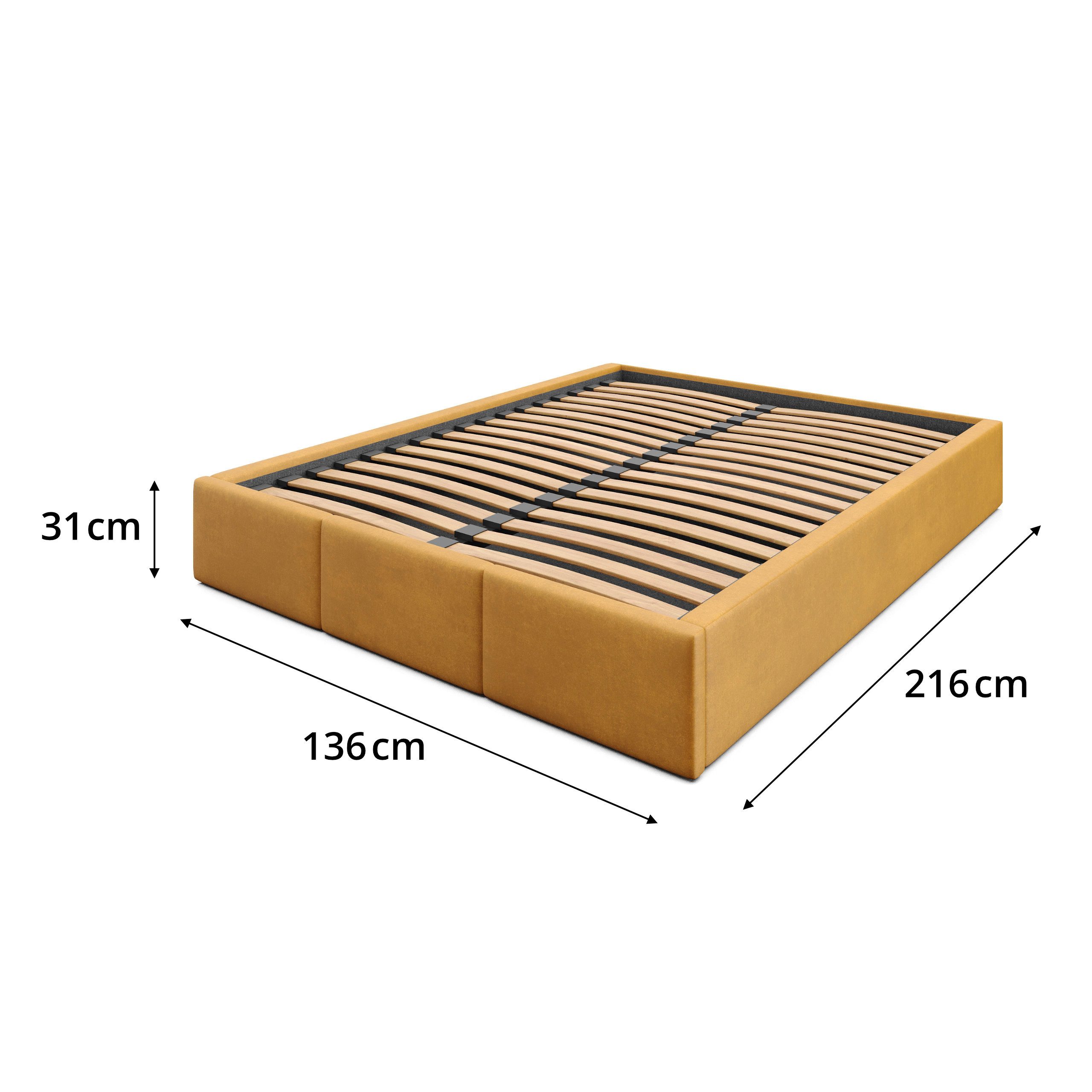 Muralo Polsterbett Doppelbett mehrere Größen Stauraum (1-tlg., 120x200 cm), Lattenrost, ohne Matratze, Stauraumbett, Bettkasten