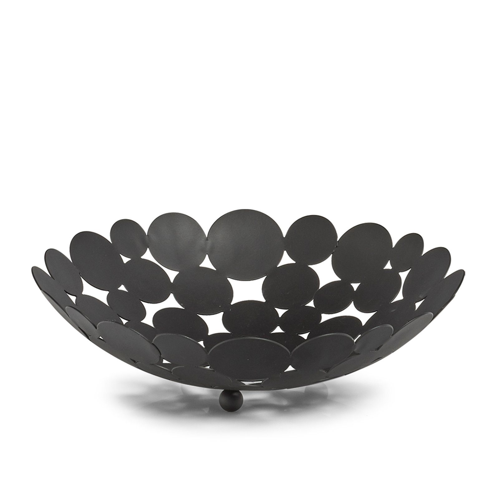 Neuetischkultur Obstschale Obstschale Schwarz, Metall, (Stück, 1-tlg)