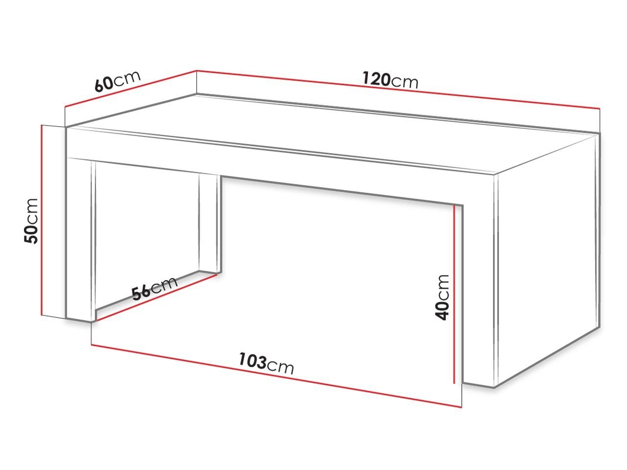 Kaffeetisch Stylischer / Wotan Couchtisch Wohnzimmertisch, MIRJAN24 Anthrazit Sofatisch, Mila,