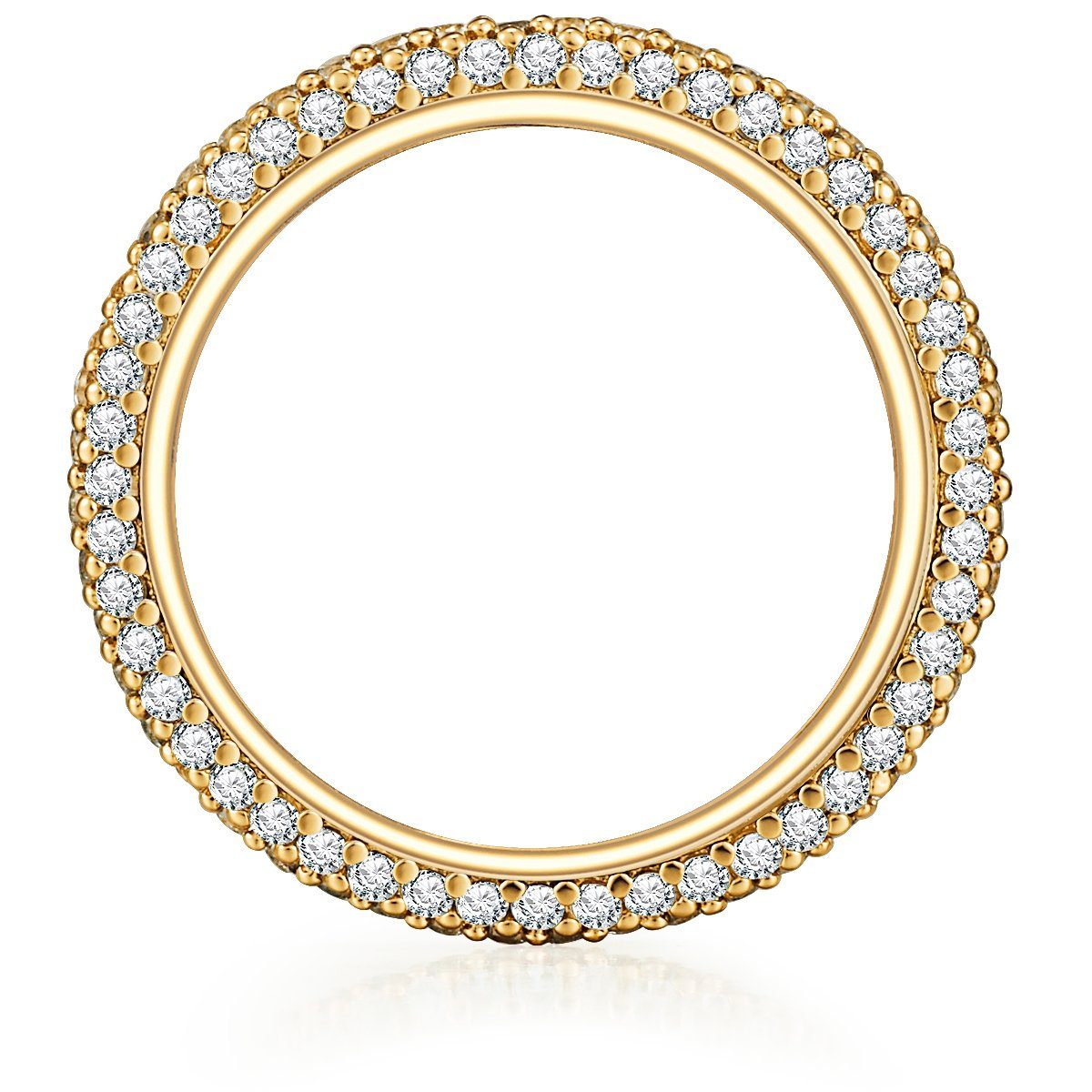 Lulu & Jane Fingerring gelbgold, mit Zirkonia günstig online kaufen