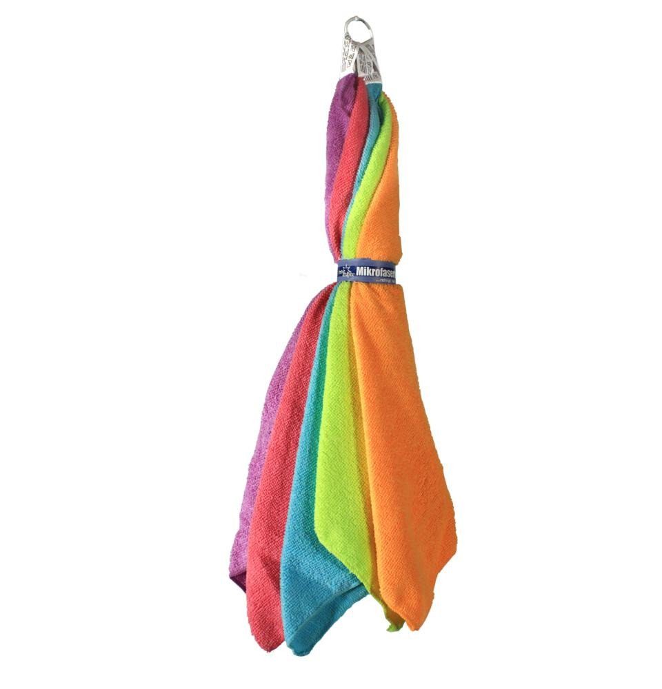 meister Broszio Sauber Meister Mikrofasertücher 5 Stück, Reinigungstücher (Metall)