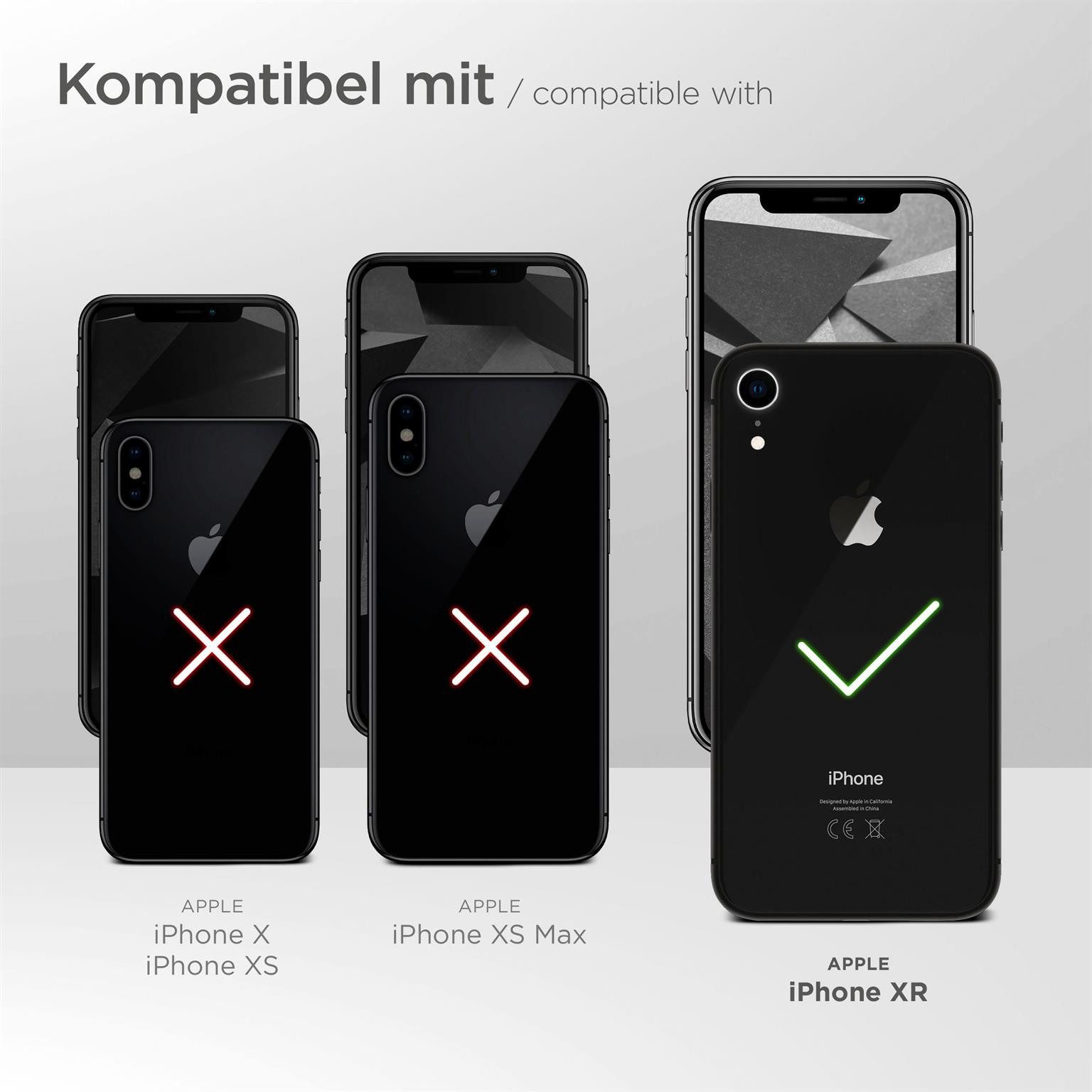moex Handyhülle moex® Free Spirit für Apple iPhone XR, Hülle mit Band, Kette abnehmbar Handyband Handyhülle zum Umhängen