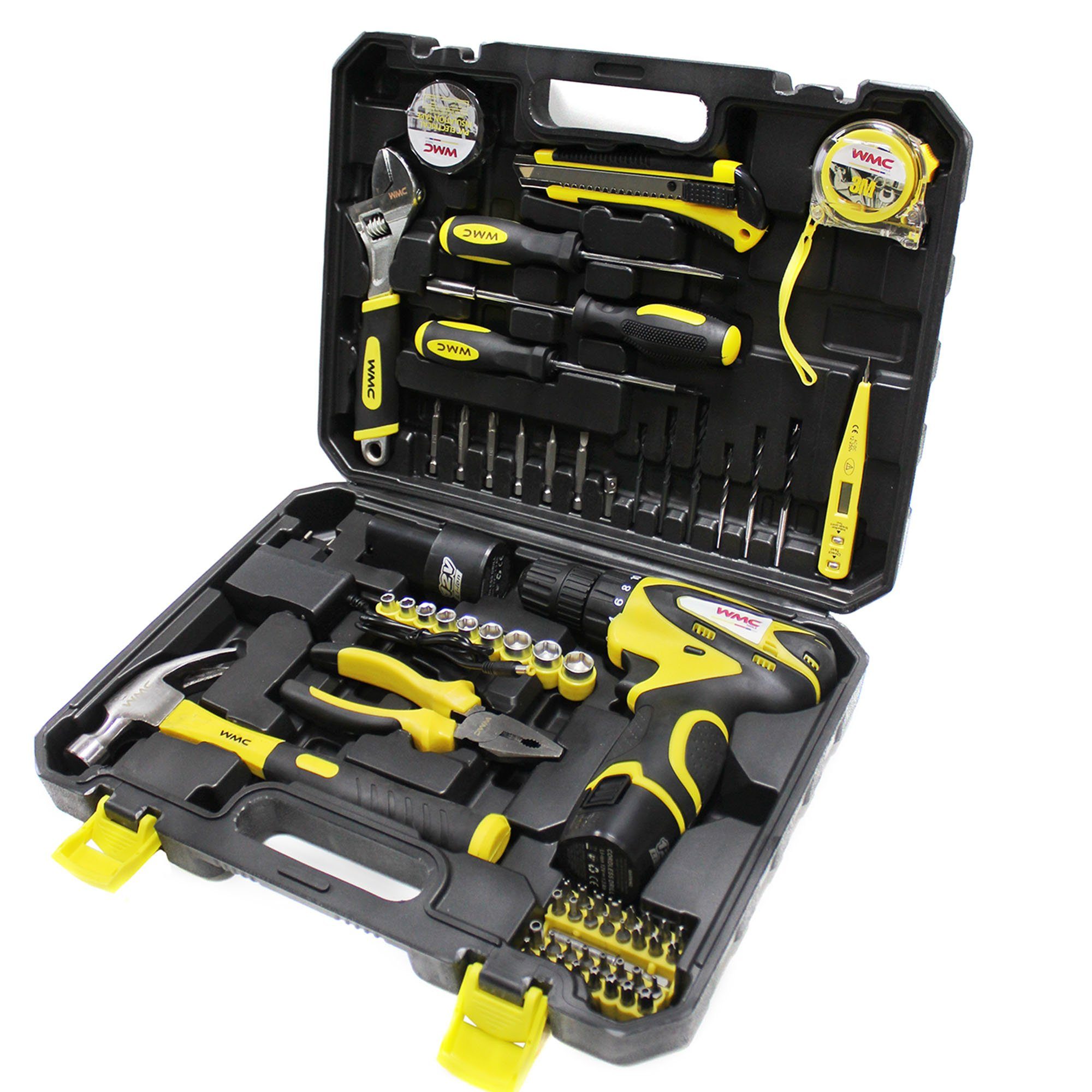 WMC Tools Werkzeugset, (68-tlg), Werkzeugset 68-teilig Werkzeugkoffer Werkzeug Set Werkzeugsatz