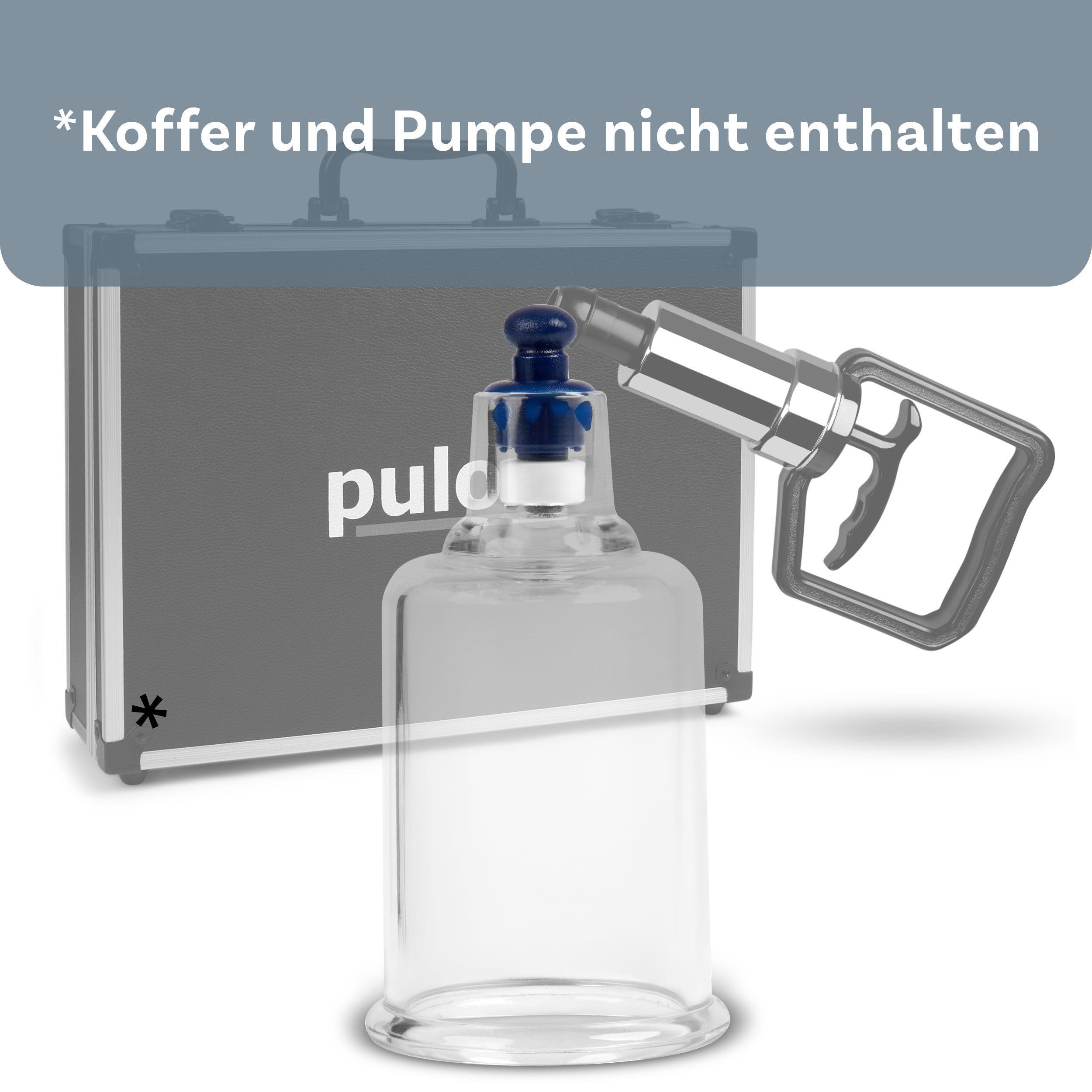 pulox Vakuum-Massager Pulox - Schröpfglas aus Kunststoff