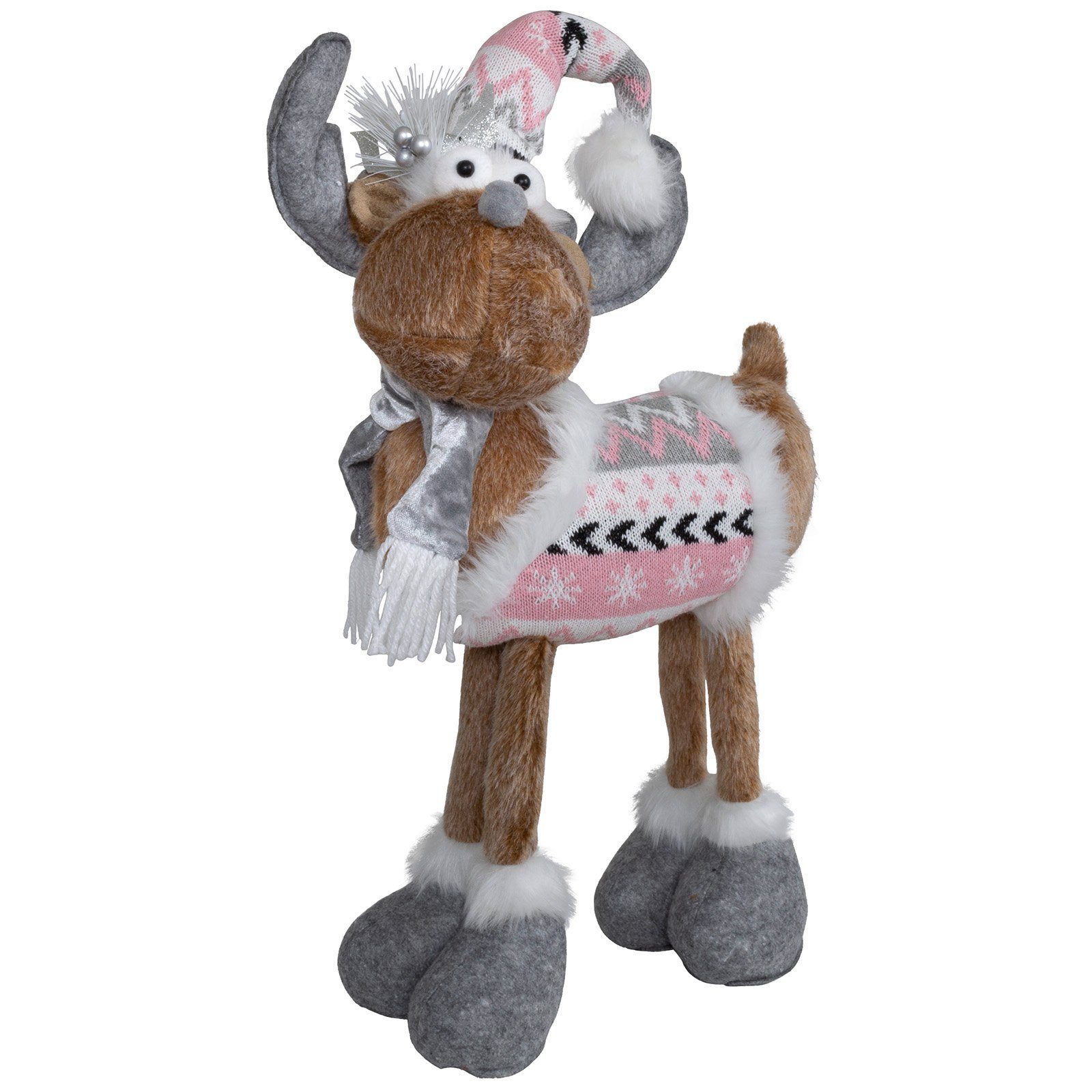 Christmas Paradise Weihnachtsfigur Elch 51cm (64cm) stehend (Deko Figur, 1 günstig online kaufen