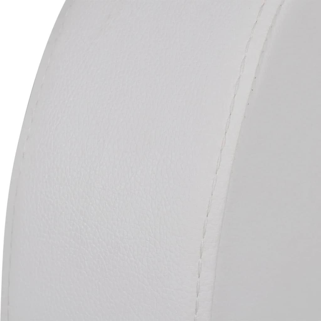 vidaXL Sofa 2-Sitzer Relaxsessel Kunstleder Weiß LED mit