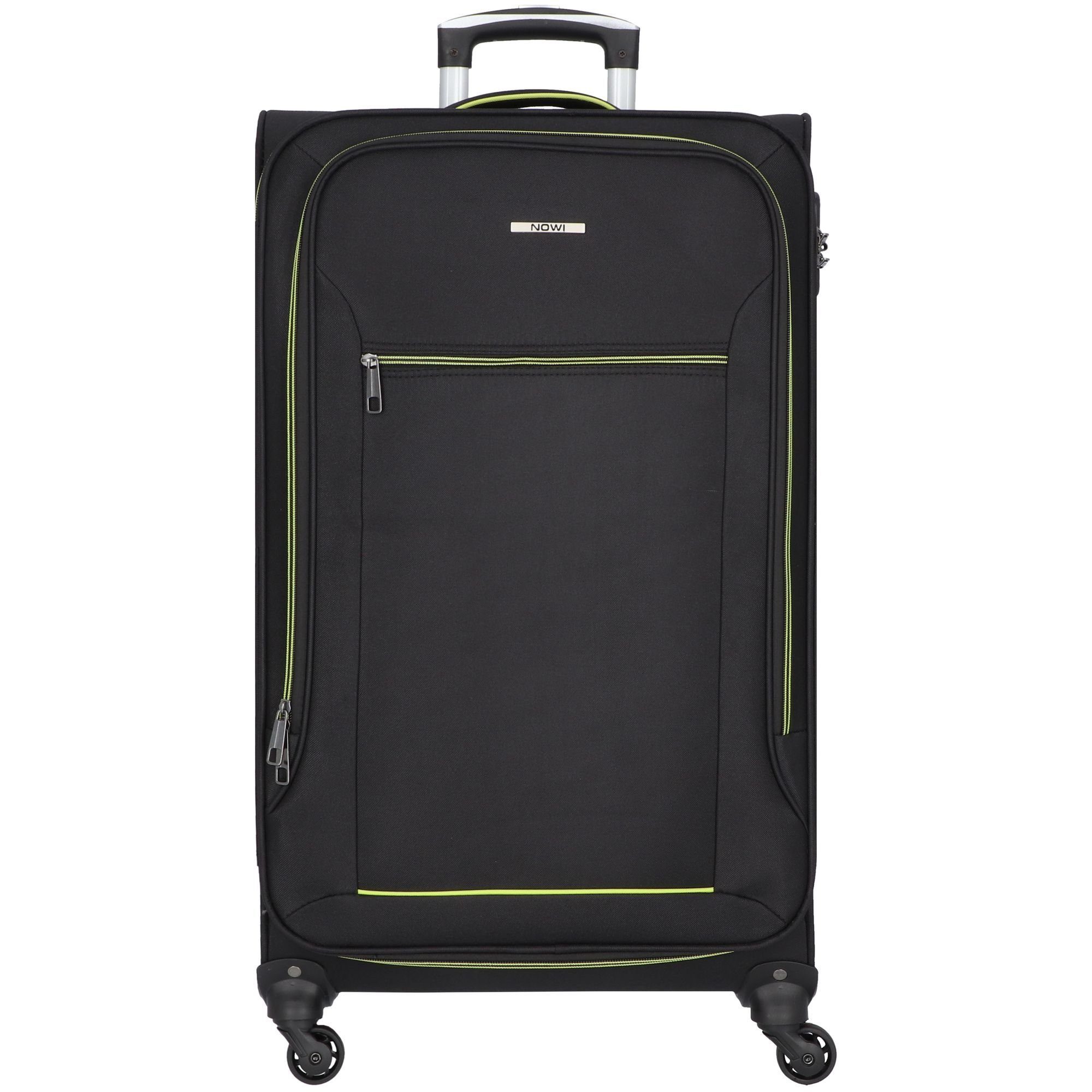 NOWI Weichgepäck-Trolley Sevilla, 4 Rollen, Polyester sz-lime