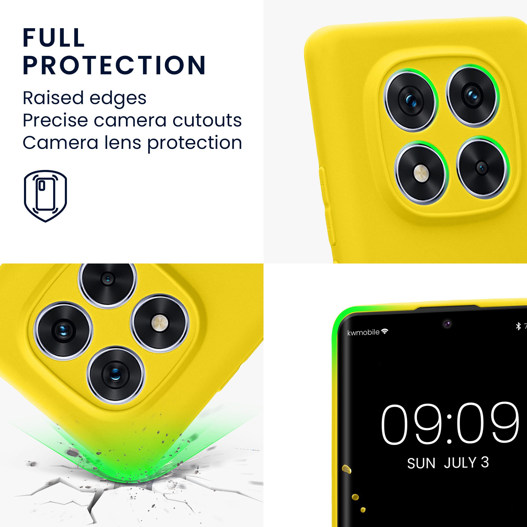 kwmobile Handyhülle Handyhülle für Xiaomi Redmi Note 14 Pro 5G / Poco X7 Hülle, Weiches Handy Silikon Case - Schutzhülle Cover