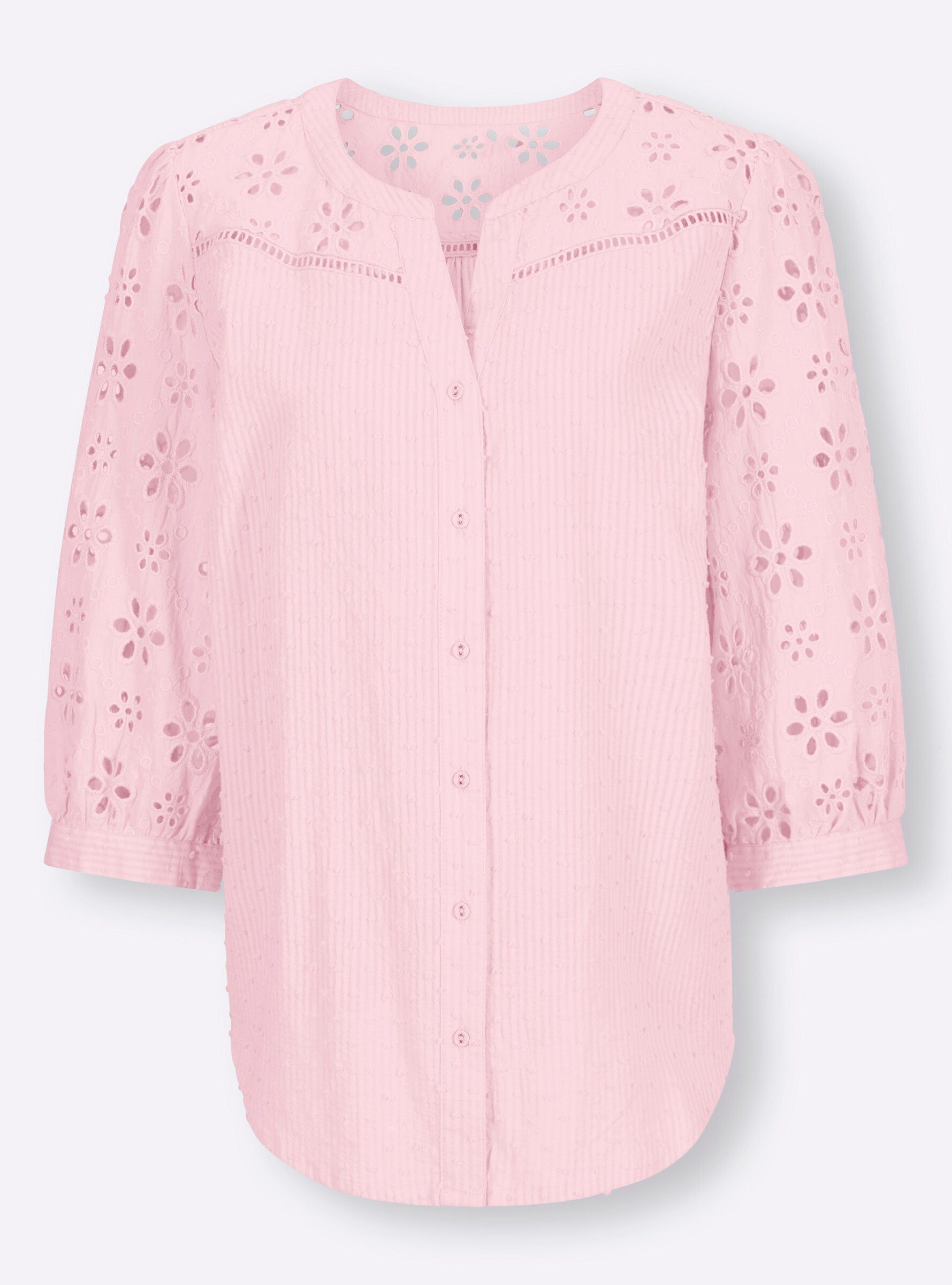 heine Klassische Bluse Baumwollbluse .