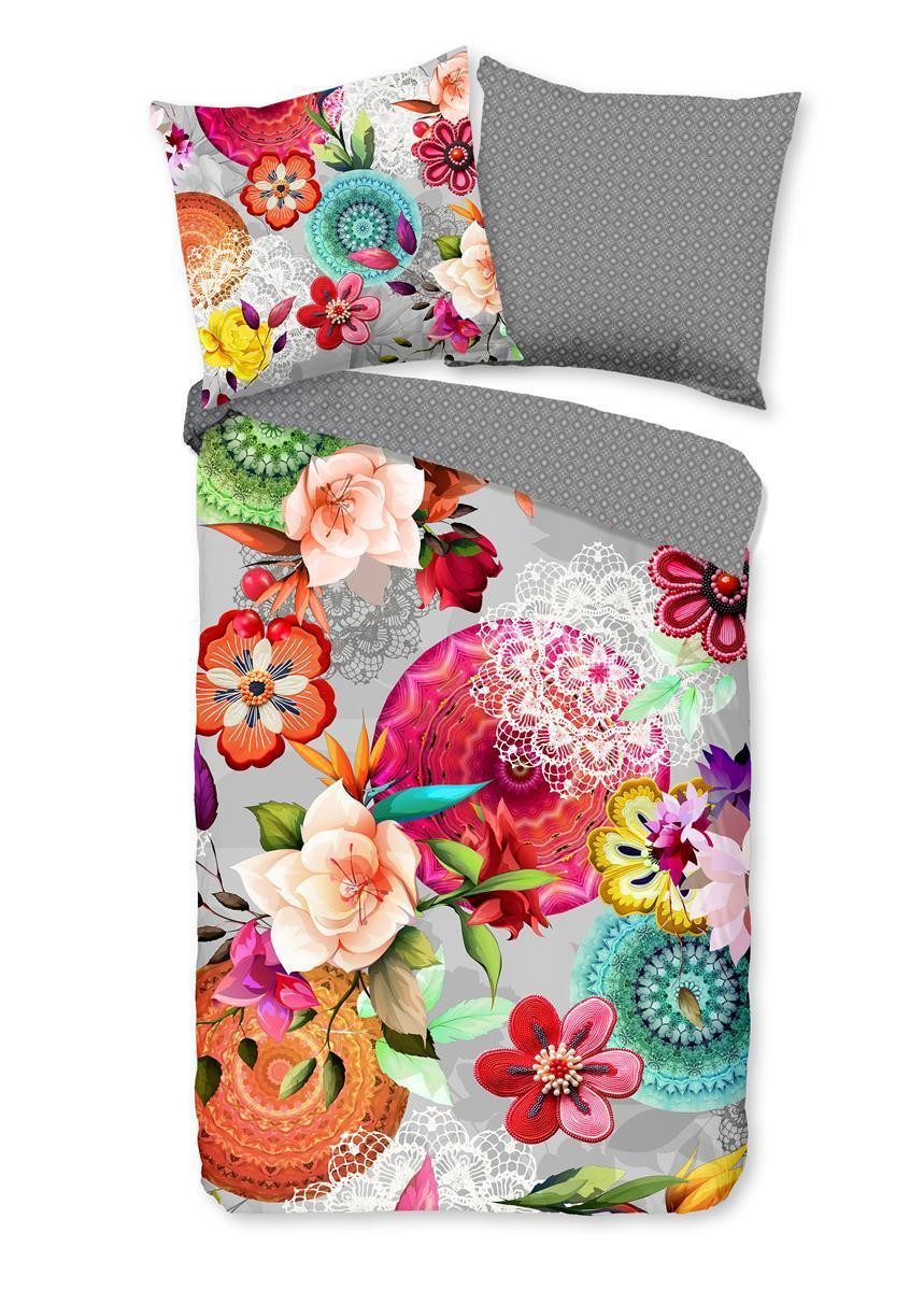 hip Bettwäsche Flanell Bettwäsche 135 X 200 cm + 1- 80 X 80 cm Isarea bunt Mandals an, Baumwolle, 2 teilig, bettwäsche 135x200 baumwolle sale warm weihnachten 135x200 bettbezug