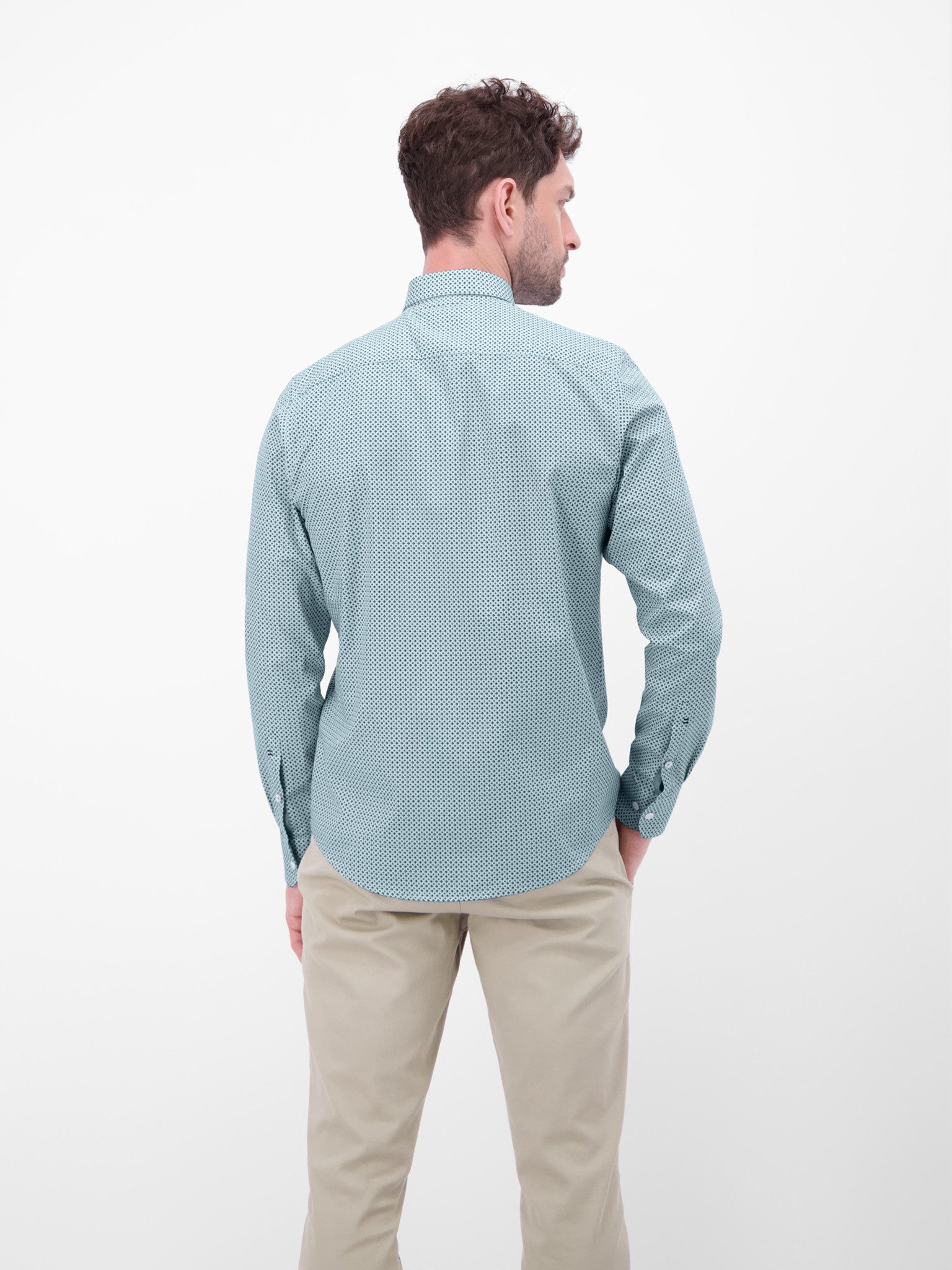 LERROS Langarmhemd mit Minimal-Print