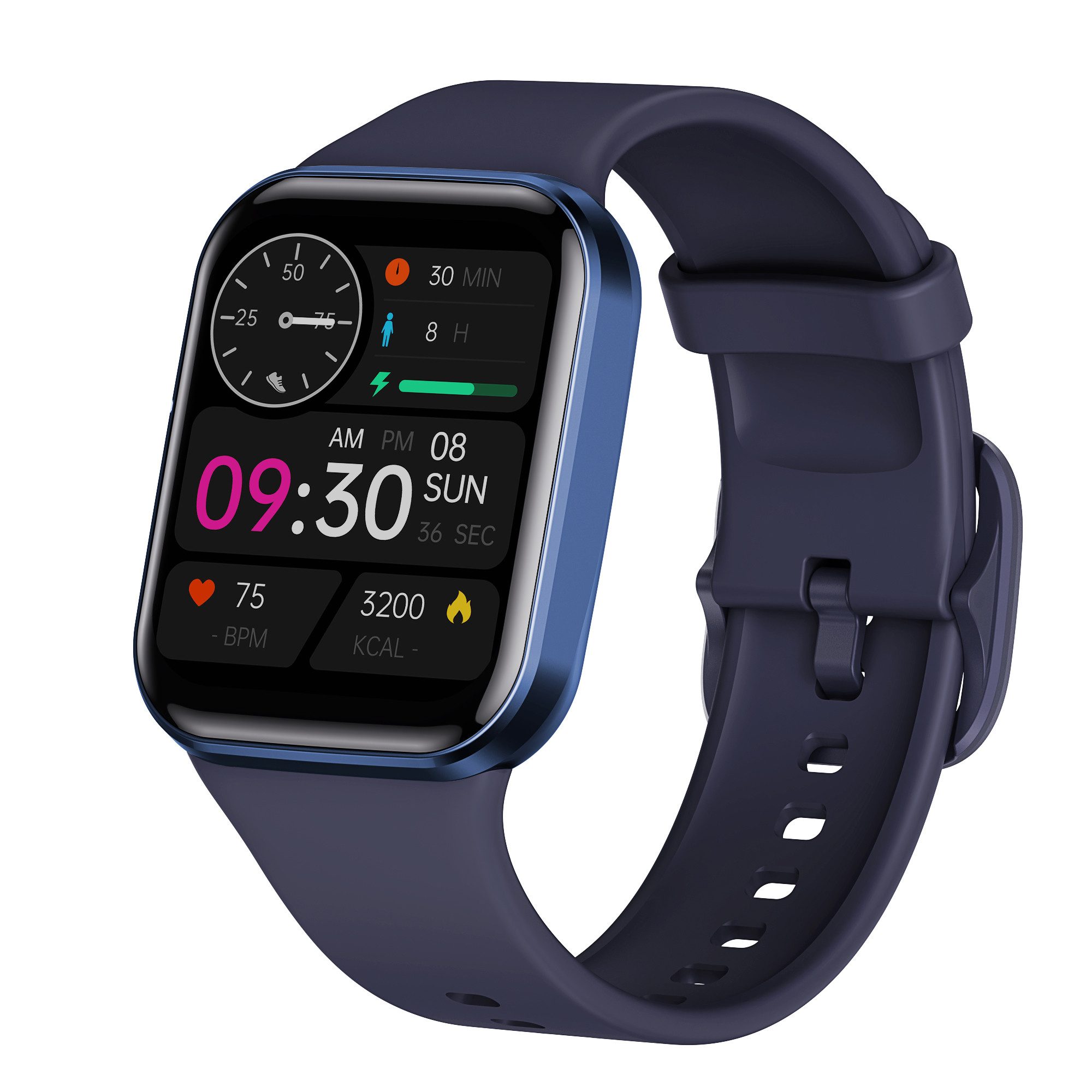 Sross Smartwatch Damen, Smartwatch Herren, Fitnessuhr mit Telefonfunktion Smartwatch, Schlafmonitor Aktivitätstracker Fitnessuhr für Android iOS