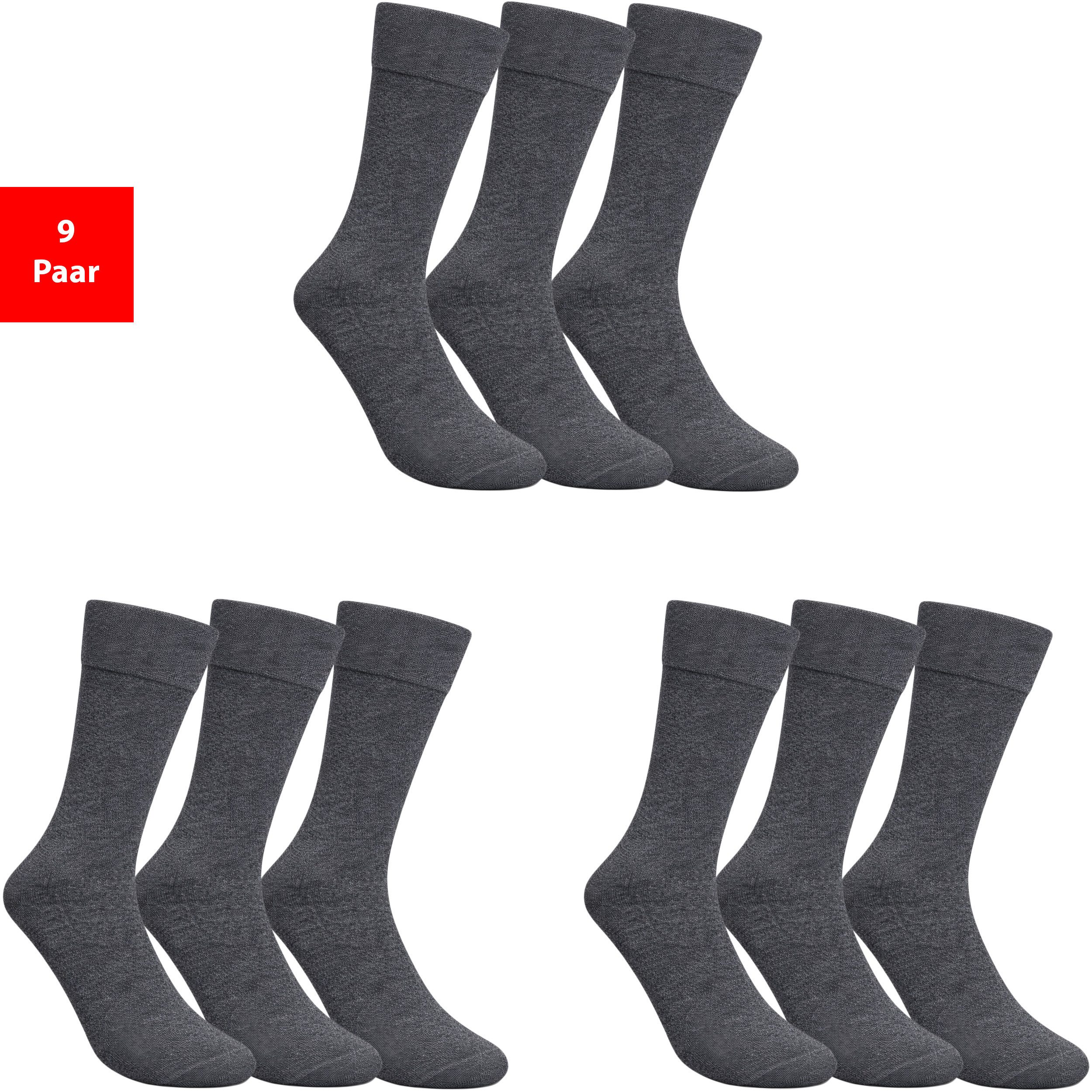 Diabetikersocken Damen & Herren Gesundheitssocken ohne Gummibund & Naht weich druckfrei