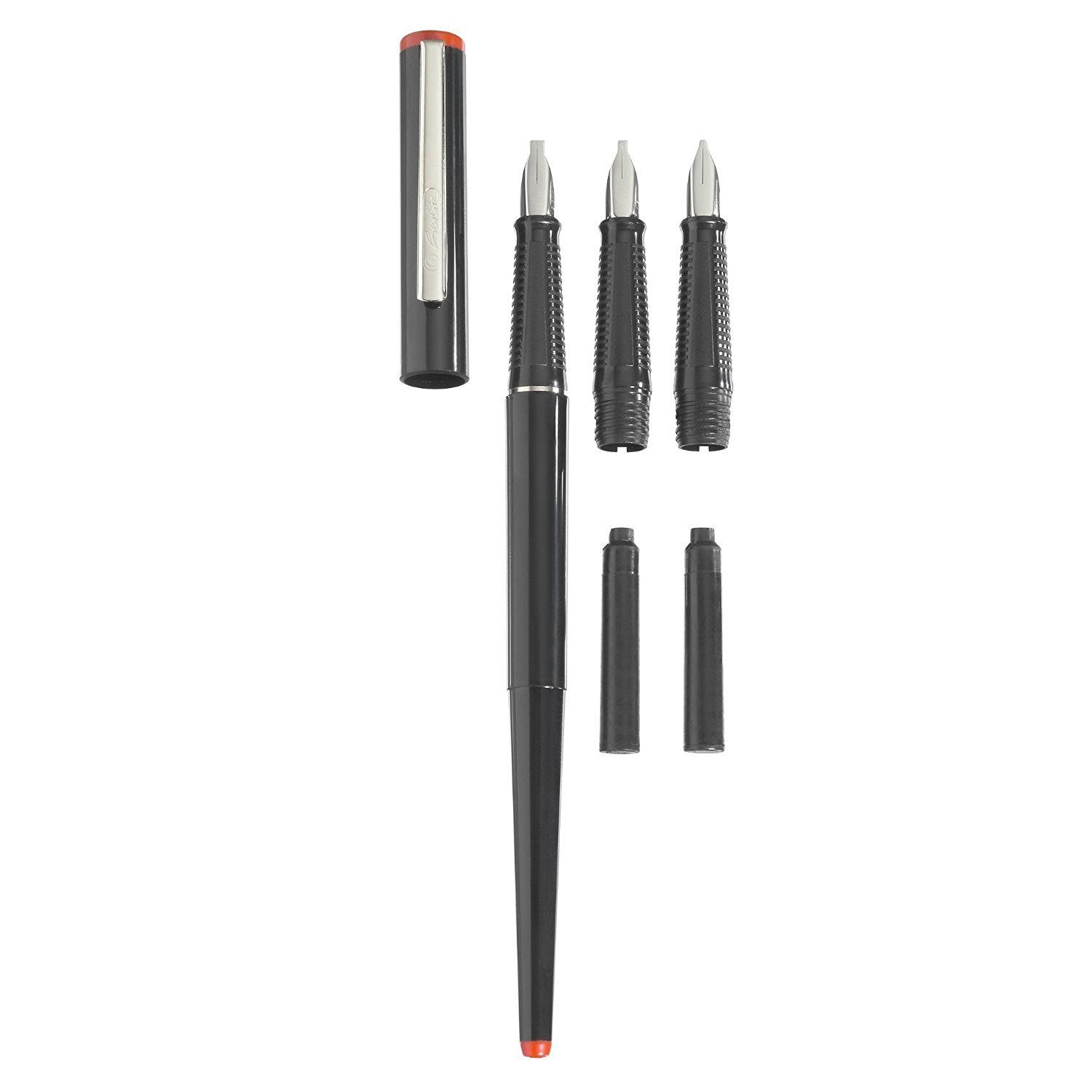 Herlitz Kalligraphie-Stift Herlitz Kalligraphie-Set / 5-teilig / bestehend aus 3 Griffstücke + 2