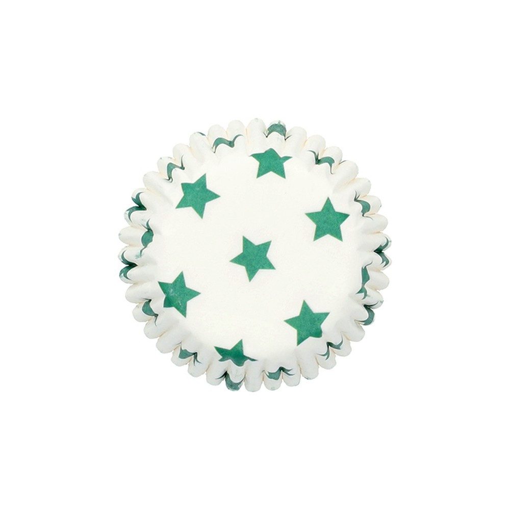 RBV Birkmann Backform Mini Papierbackförmchen Sterne 4,5 cm 100 Stück, Sterne Design in drei Farben