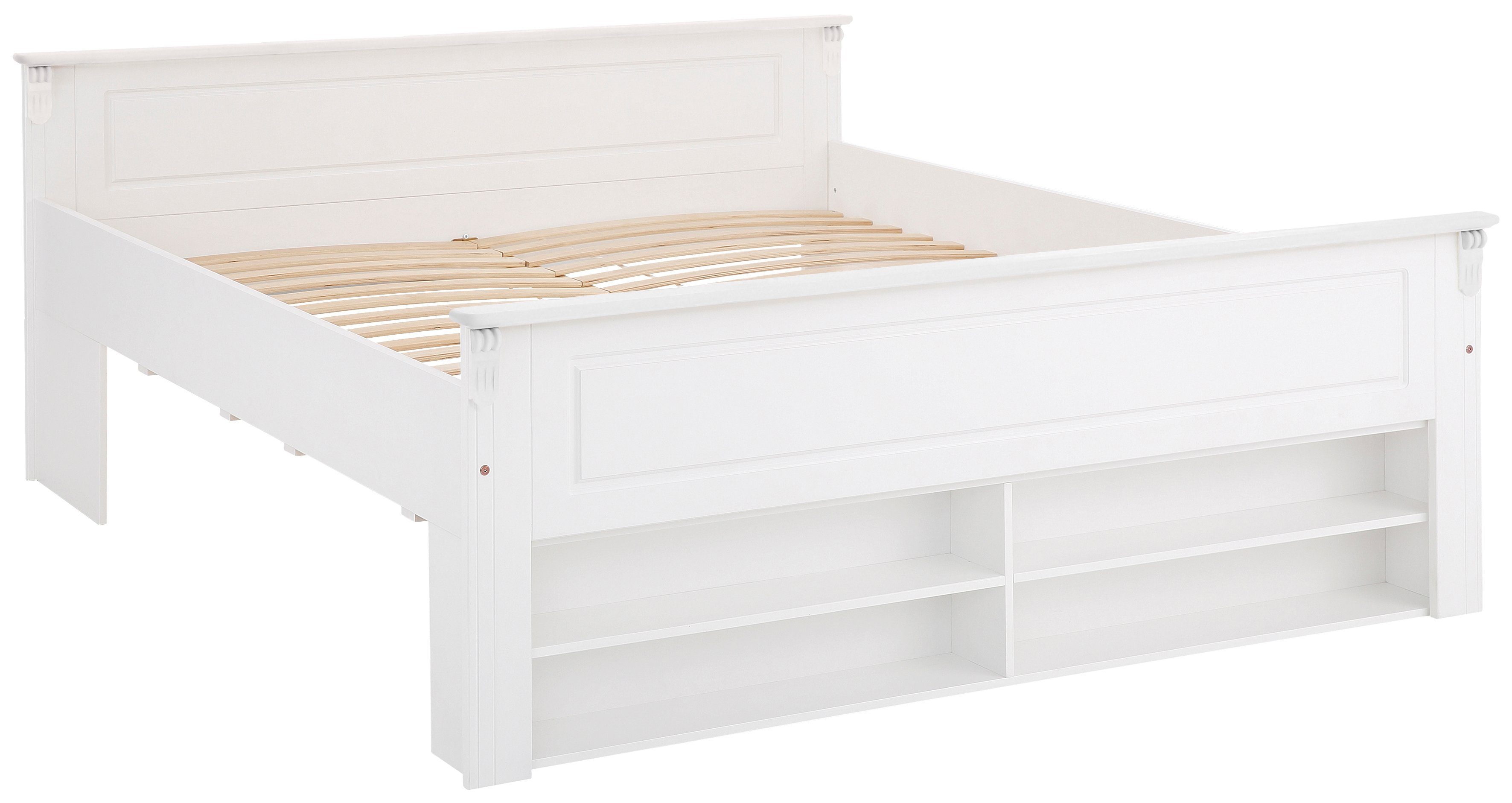 OTTO home Massivholzbett Tessin, Stauraumbett, Landhausstil, Schubladen optional, rustikal (Breite/Belastbarkeit 180cm/220 KG, 140cm/180 KG), zertifizierte Kief – Bild 4 von 5