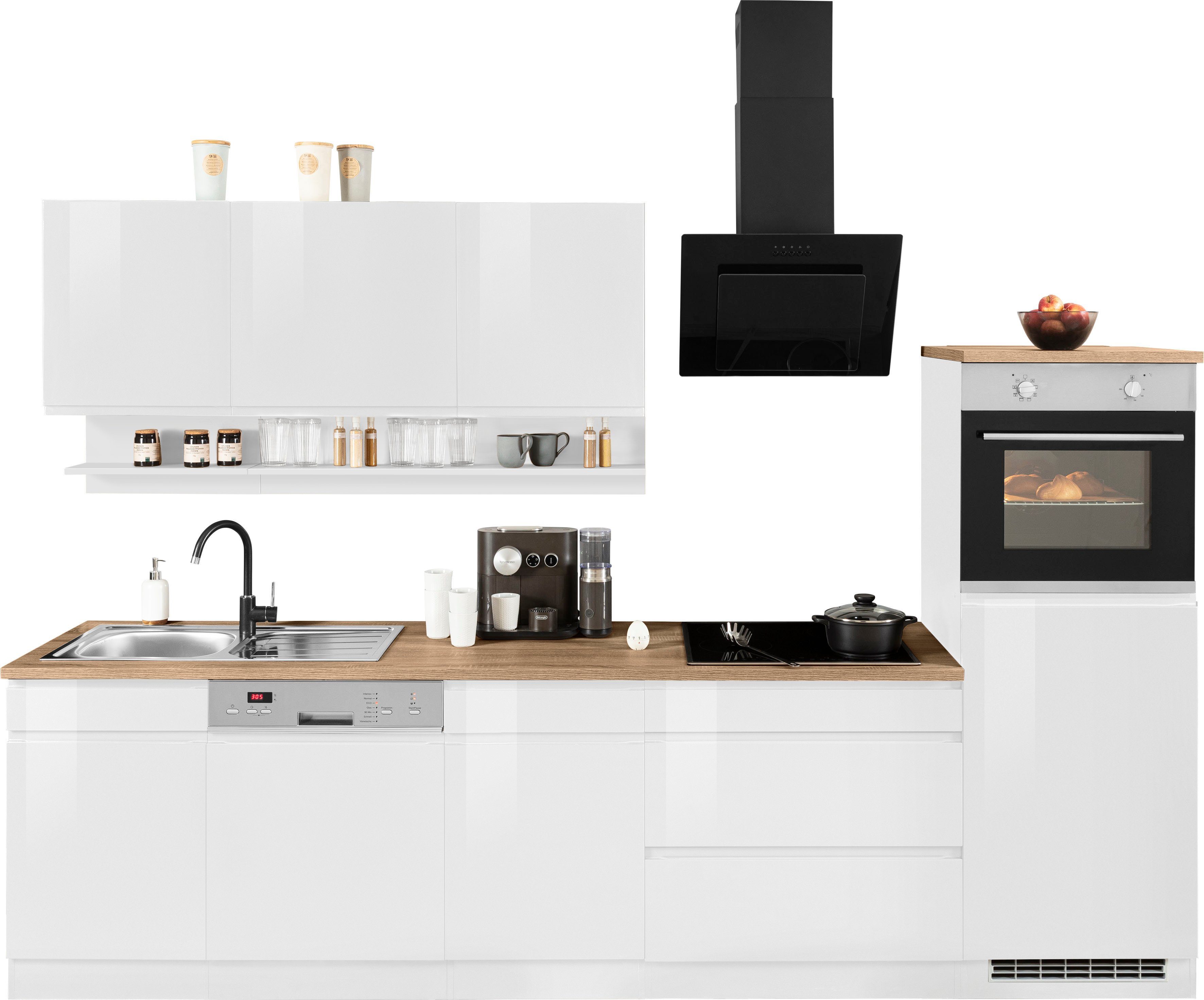 KOCHSTATION Küchenzeile KS-Virginia, Breite 300 cm, wahlweise mit E-Geräten günstig online kaufen