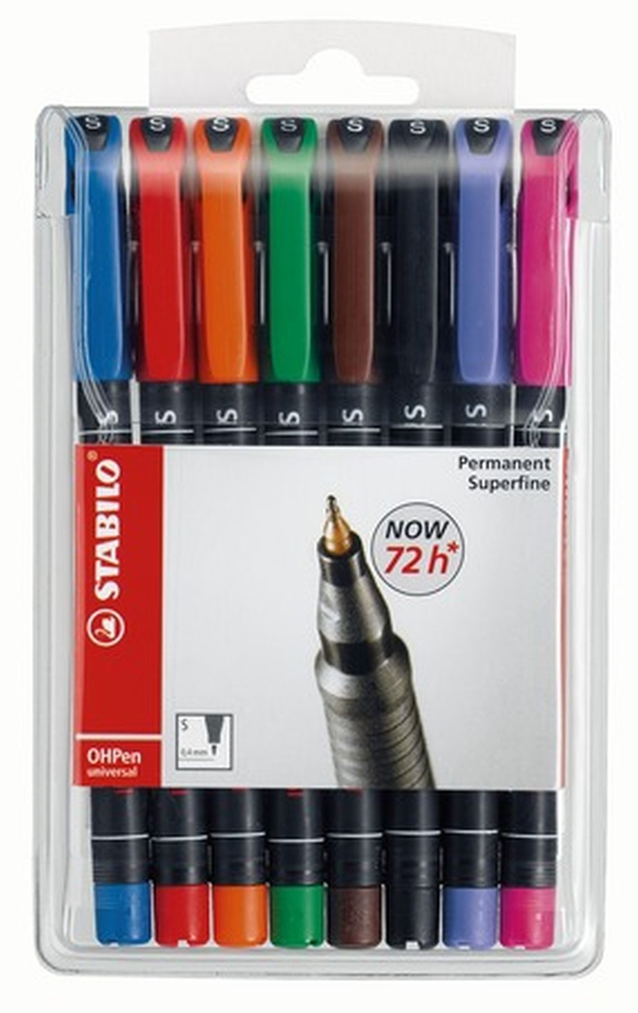 STABILO Folienstift STABILO OHPen universal permanent S 8er Etui