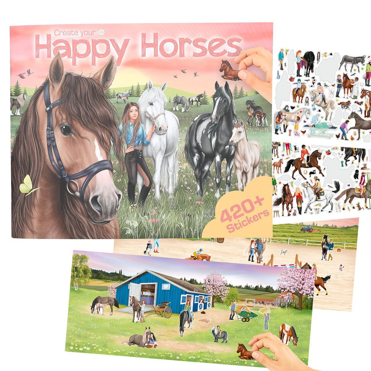 Depesche Stickerbuch DEPESCHE Stickerbuch Create your Happy Horses