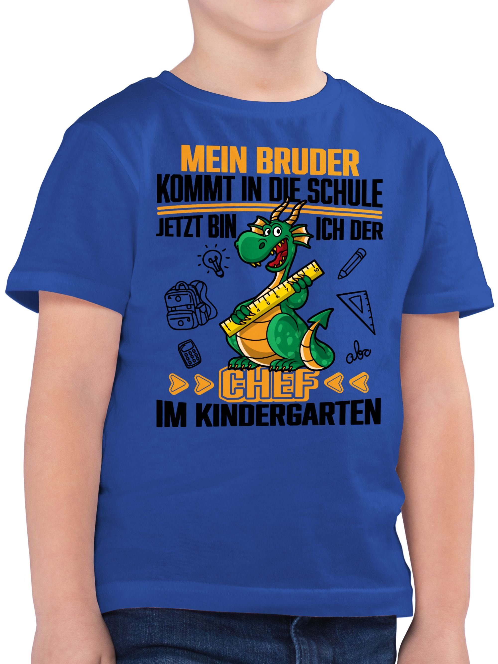 T-Shirt Mein Bruder kommt in die Schule! Jetzt bin ich der Chef im Kindergarte