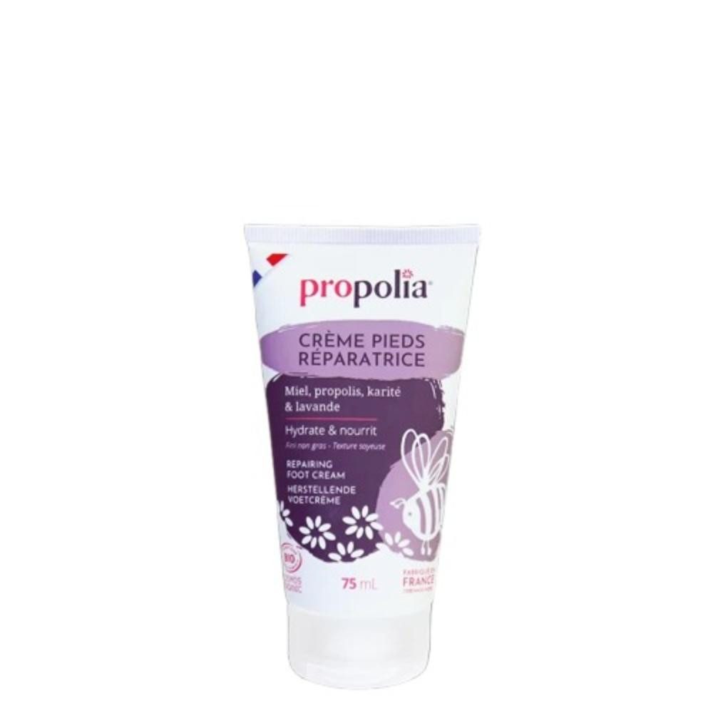 propolia Fußcreme für Dry Feet mit Propolis - Intensive natürliche Fußpflege, 1-tlg., Natürliche Fußcreme für trockene Füße - Repair Foot Cream mit Lavendel