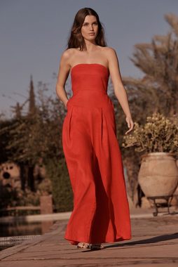 Next Jumpsuit Bandeau-Jumpsuit aus 100 % Leinen (1-tlg)