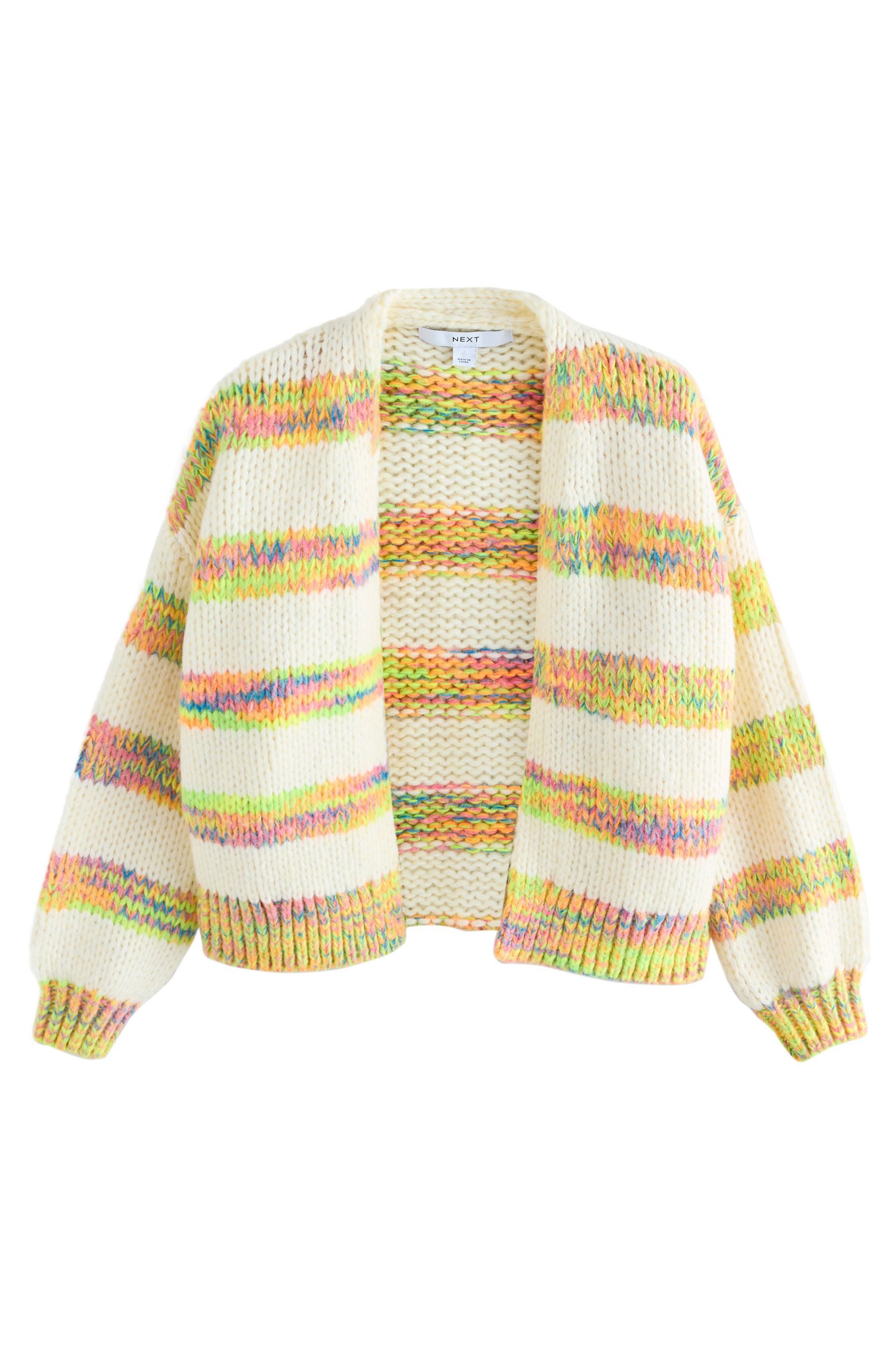 Next Strickjacke Weiche Strickjacke im Grobstrick mit Wolle (1-tlg)