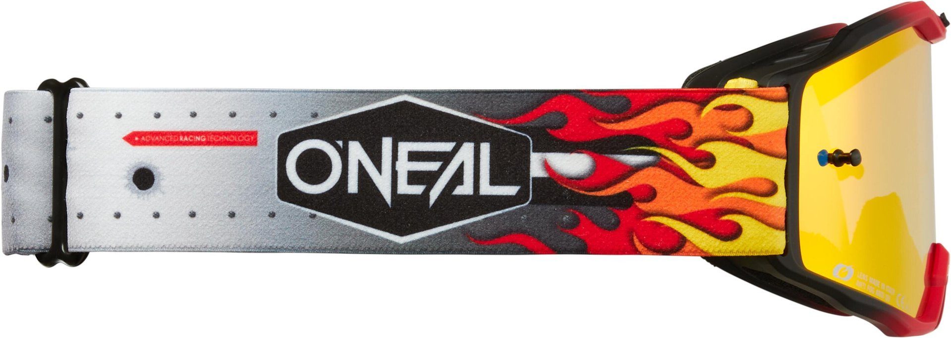 O’NEAL Motorradbrille B-10 HR Kinder Motocross Brille, Anti-Beschlag-Beschichtung,Mit Band,Kratzfest