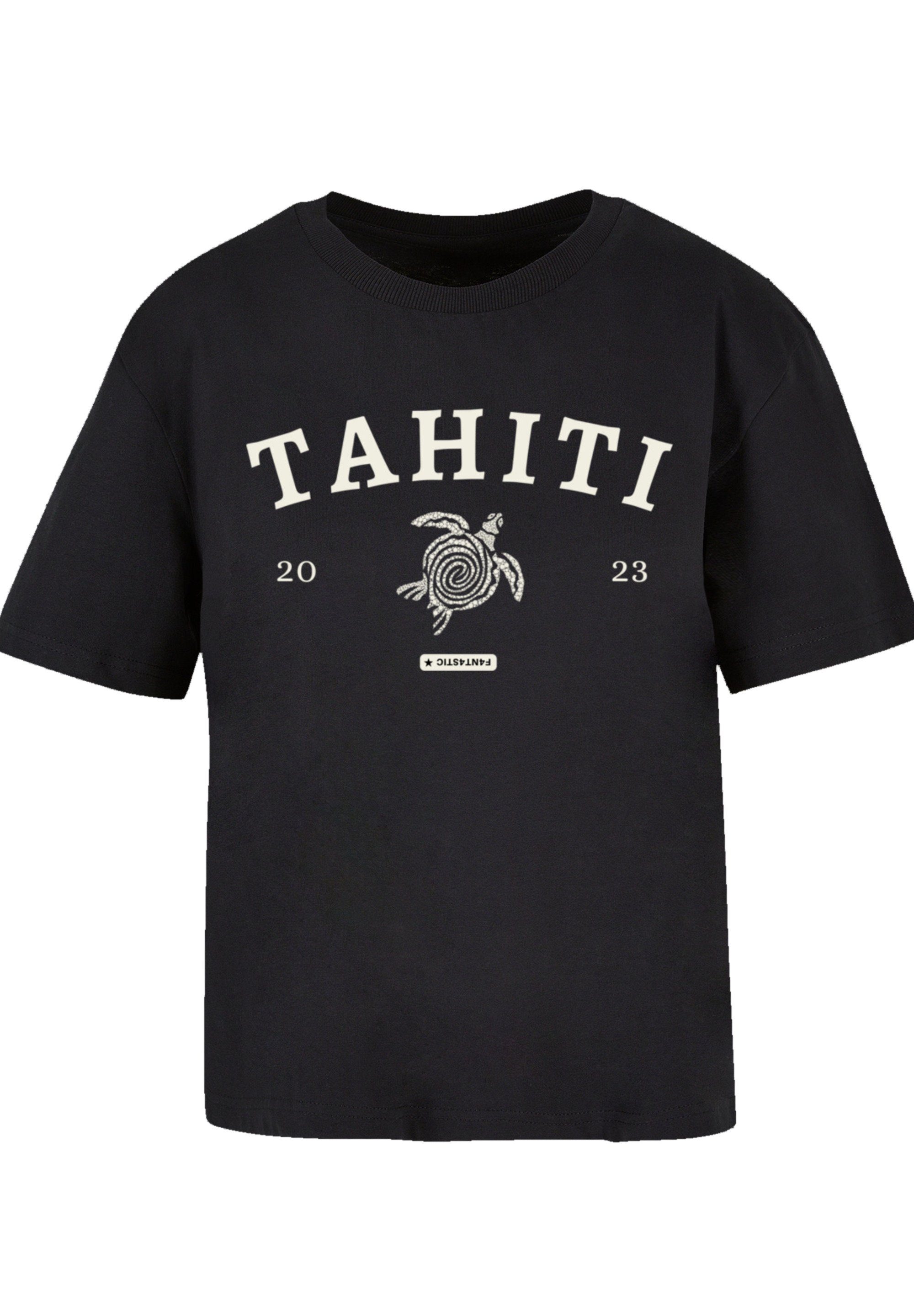 F4NT4STIC T-Shirt PLUS SIZE kleiner bestellen Fällt Größe bitte Tahiti eine aus, Print, weit