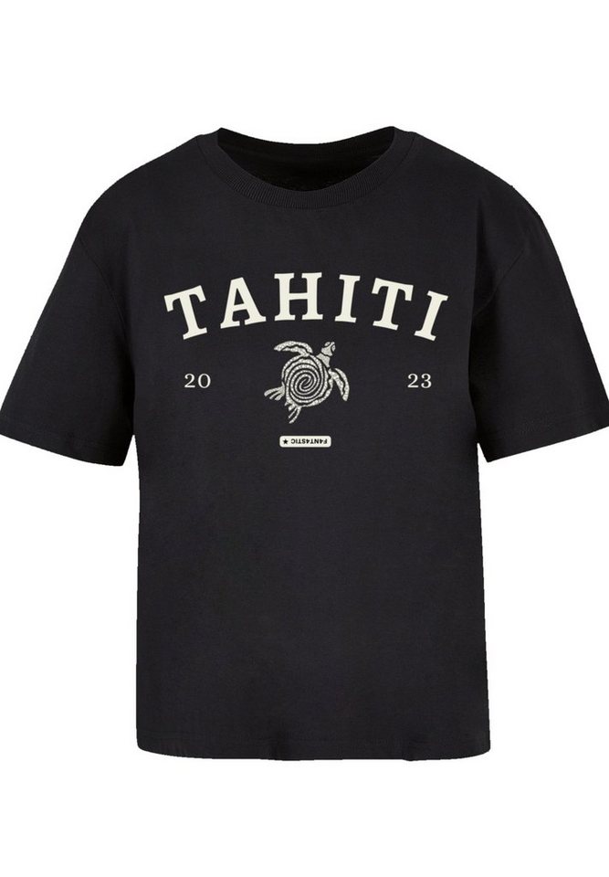 eine Fällt Größe Print, SIZE weit kleiner bitte T-Shirt aus, Tahiti bestellen F4NT4STIC PLUS