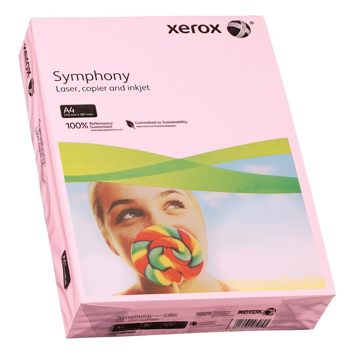 Xerox Drucker- und Kopierpapier Blatt Trendfarben, Format 500 A4, 80 violett Symphony, DIN g/m²