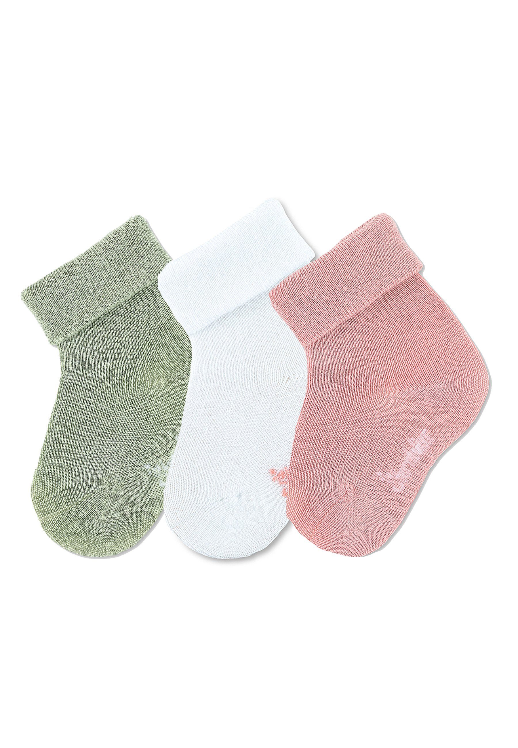 Basicsocken Baby-Söckchen uni, 3er-Pack