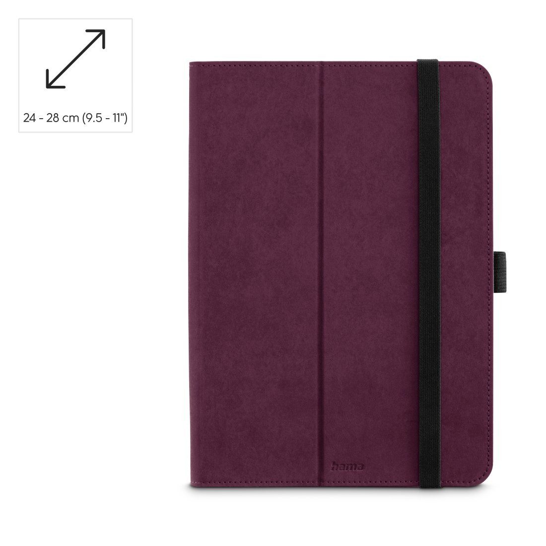 Hama Tablet-Hülle Schutzhülle "Velvet" für Tablets 24 - 28 cm (9.5 - 11), mit Einsteckfächer, universell