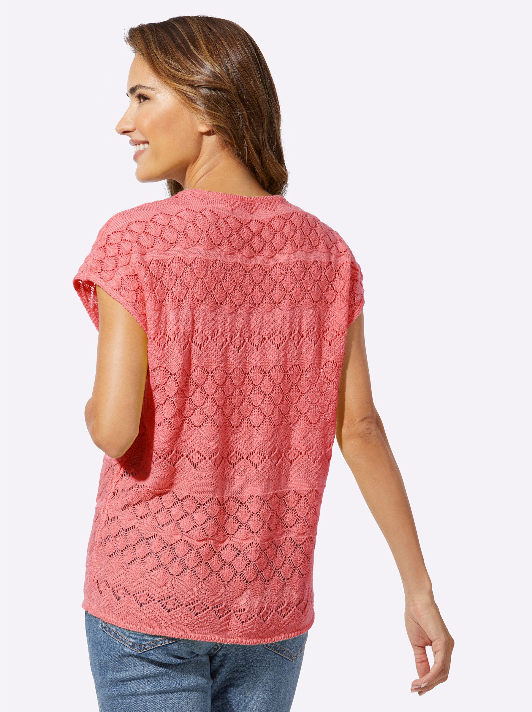 Sieh an! Strickpullover Kurzarmpullover günstig online kaufen
