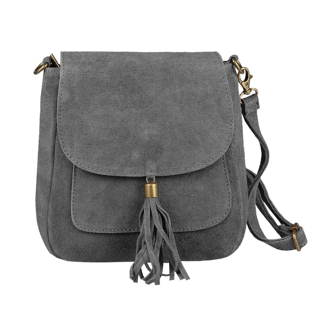 ITALYSHOP24 Schultertasche Made in Italy Damen Leder Tasche CrossOver, als günstig online kaufen