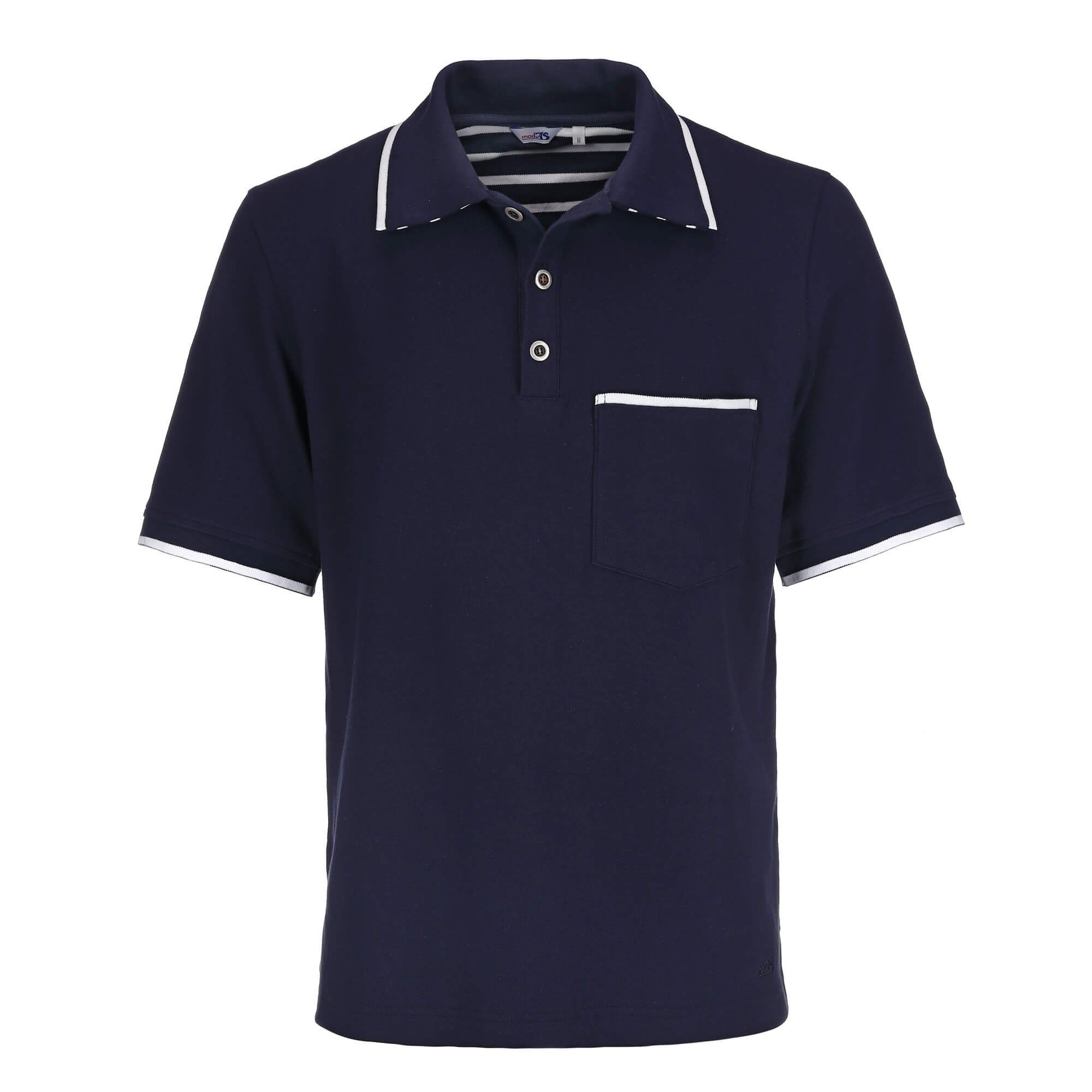 modAS Poloshirt Herren T-Shirt mit Knopfleiste günstig online kaufen