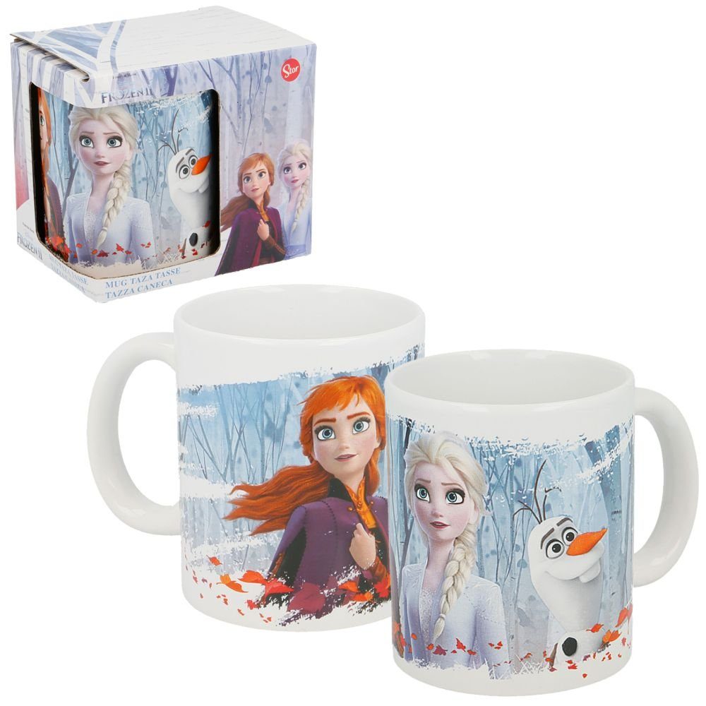 Einweggeschirr-Set Keramik Tasse Disney Frozen II 325 ml Henkel-Becher Geschenkbox