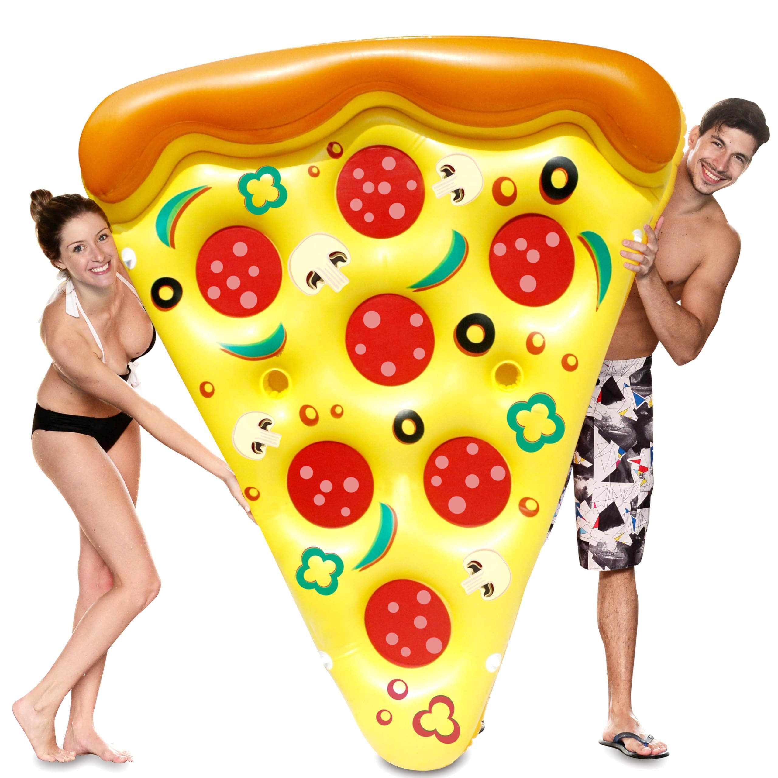 sloosh Luftbett SLOOSH riesiges Pizza-Pool-Floß (1,8 x 1,5 m)