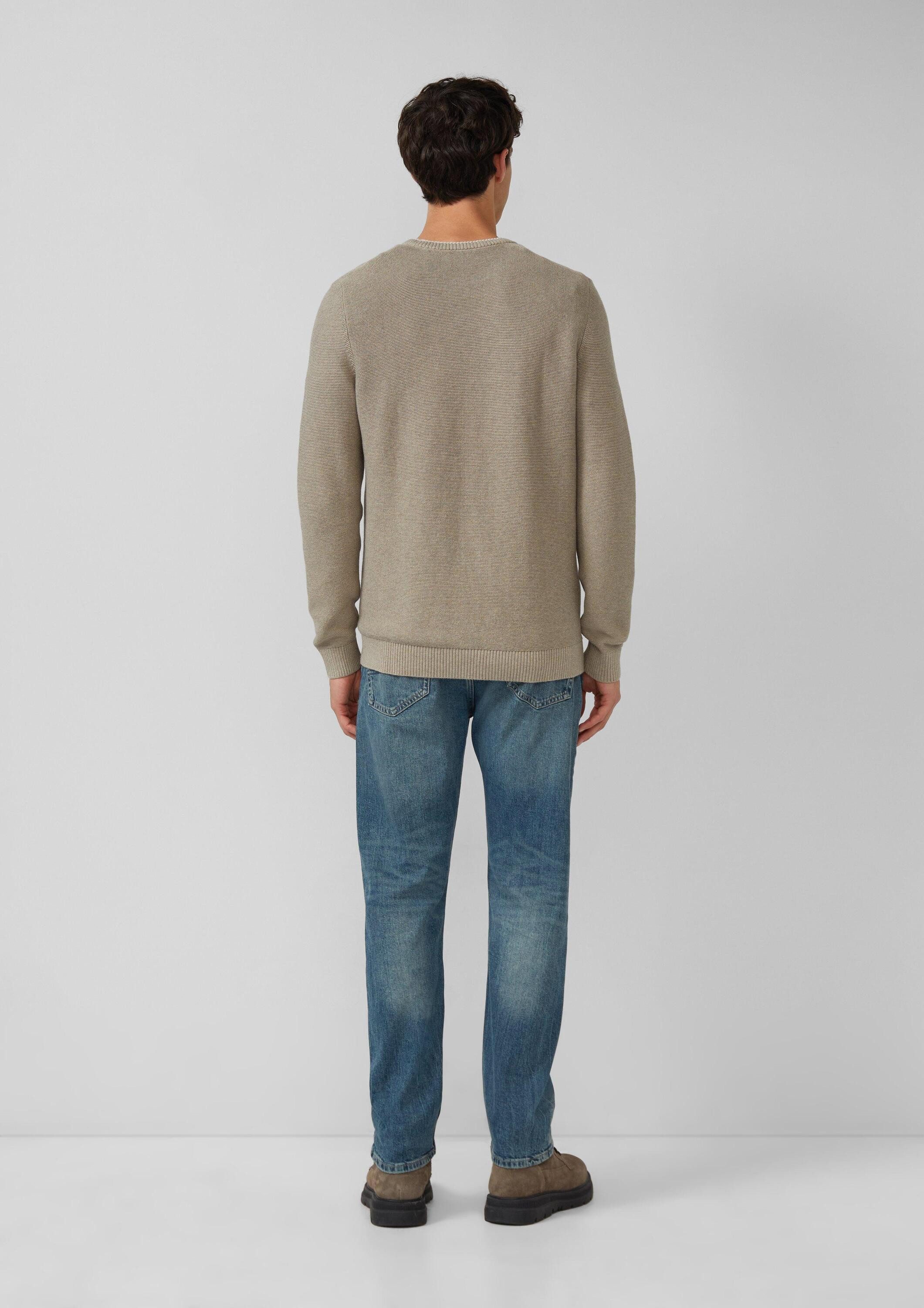 s.Oliver Longpullover Strickpullover Strickpullover aus Baumwolle günstig online kaufen