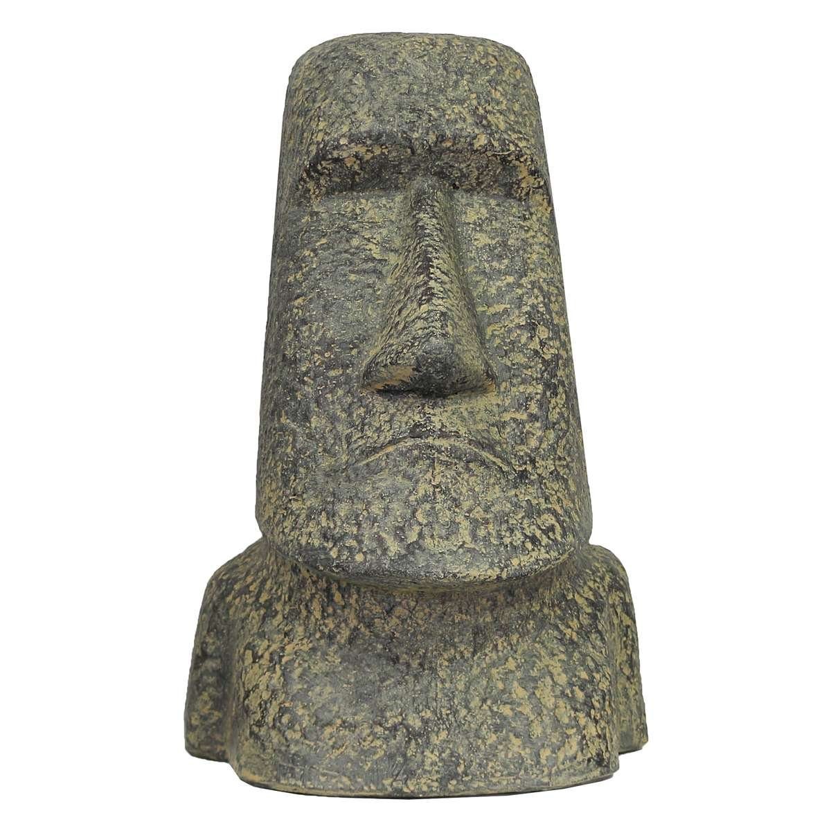 Oriental Galerie Dekofigur Moai Kopf Stein Figur 40 cm (1 St), traditionelle Herstellung in Handarbeit im Ursprungsland