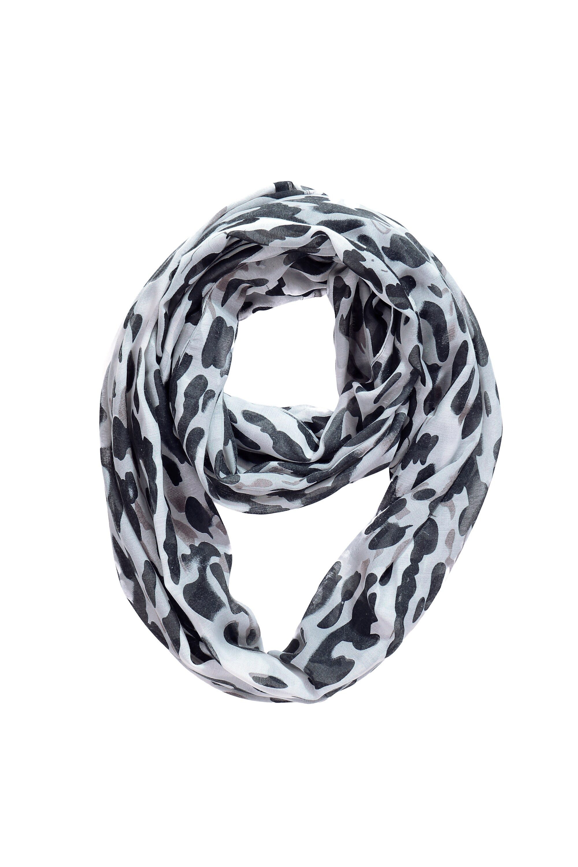 Ulla Popken Halstuch Loop Leomuster Rundschal