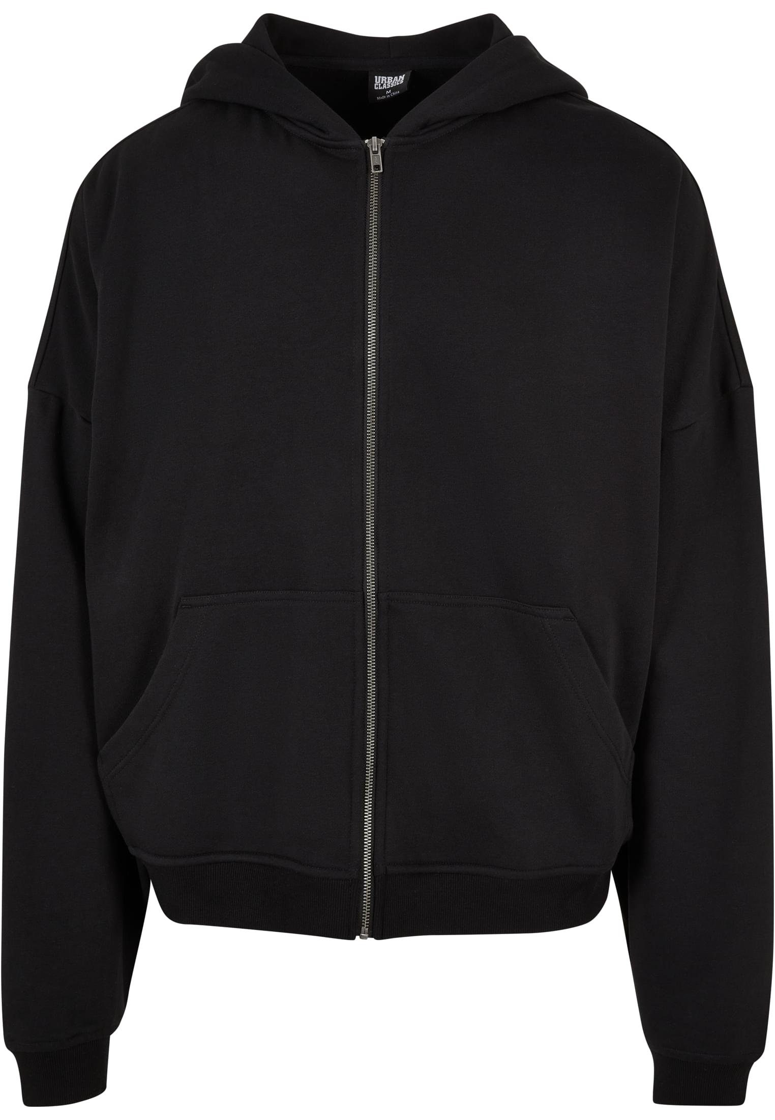 Zip CLASSICS Herren 90's Sweatjacke (1-tlg) black Hoody URBAN