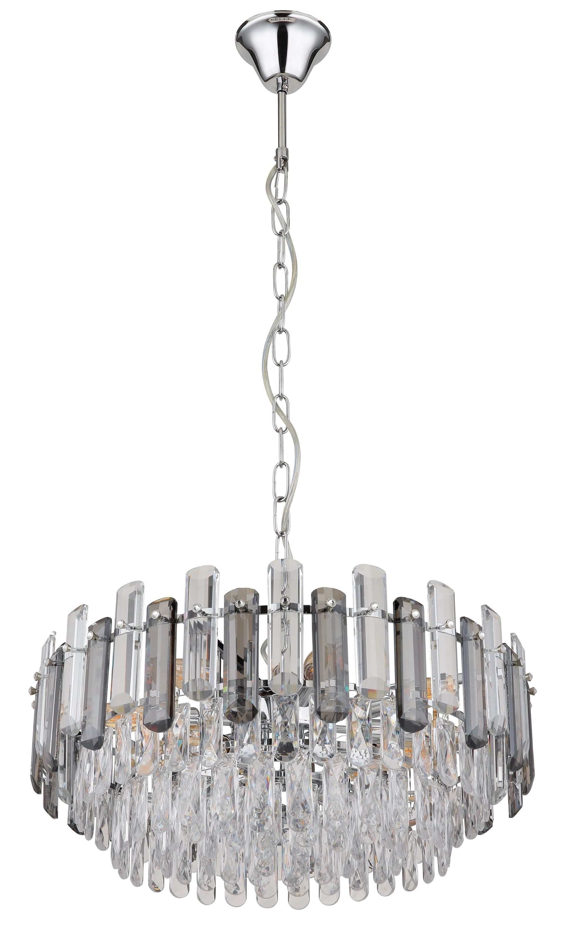 GLOBO LIGHTING Люстры ORGINA, ohne Leuchtmittel, Hängeleuchte, Kristalle, Glasstäbe, Wohnzimmer, Esstisch
