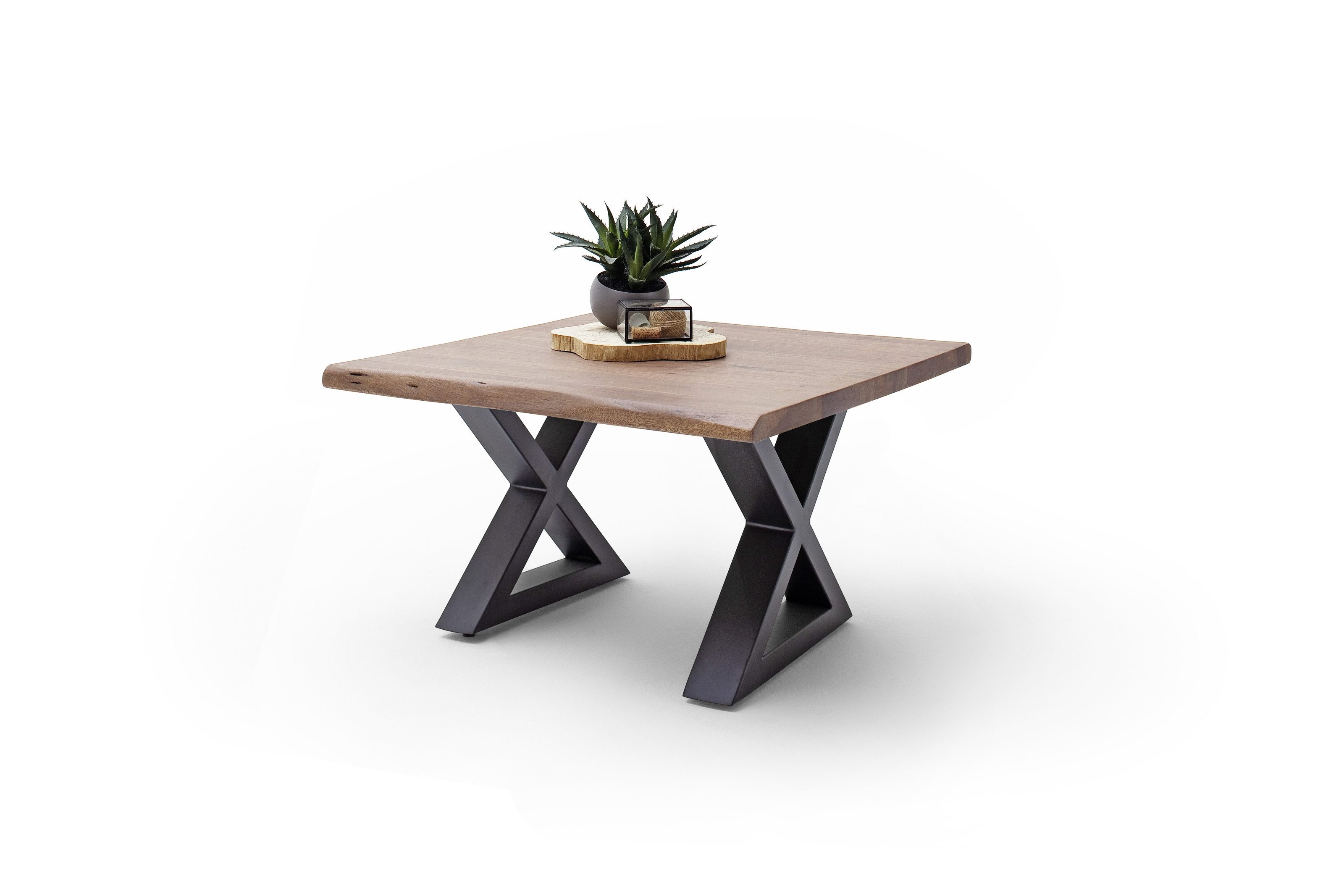 freiraum Couchtisch CARTAGENA, in Akazie massiv walnussfarben - 75x45x75 (BxHxT)