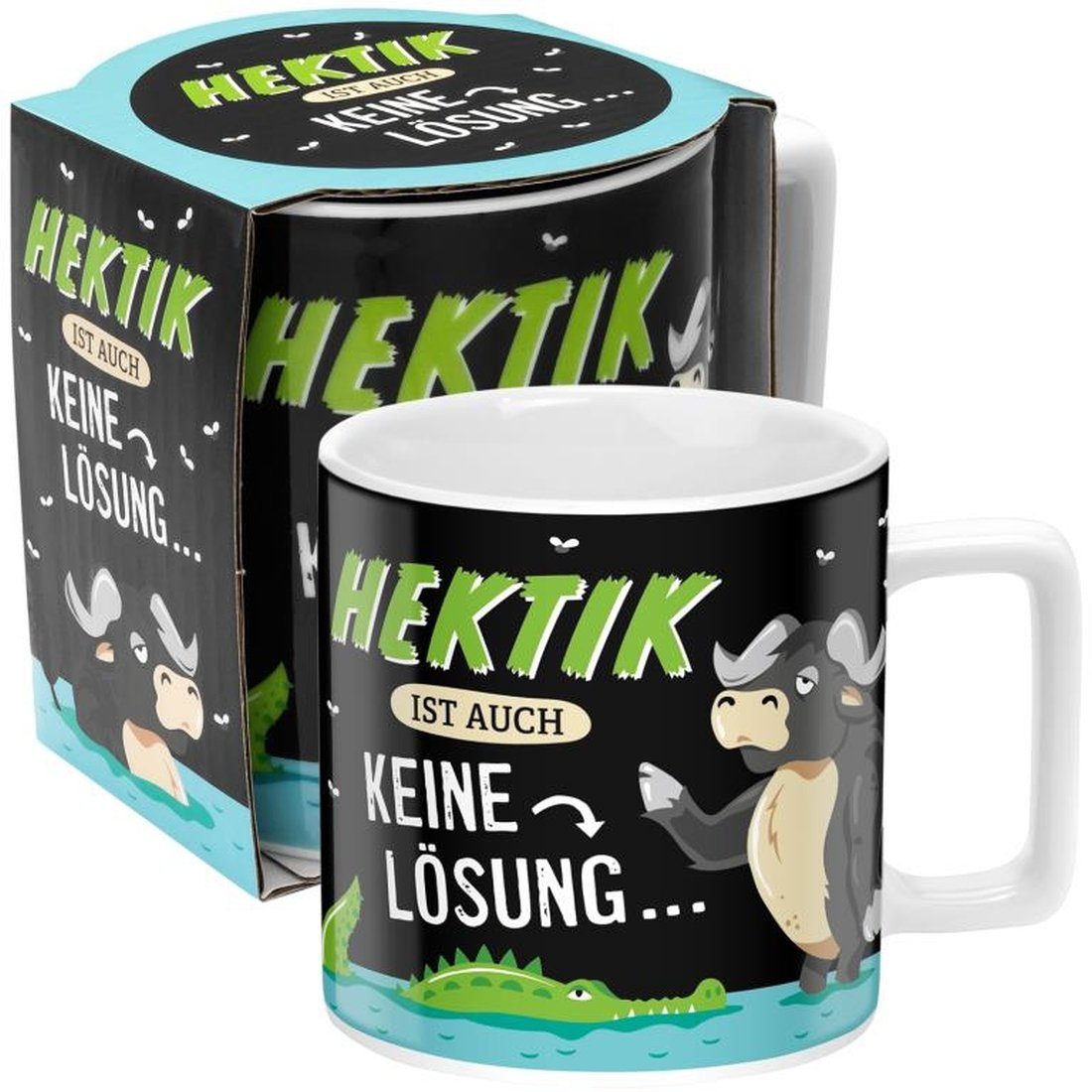 Hektig, Kaffeetasse Sheepworld CO GRUSS Teetasse Porzellan & 45cl Tasse Männer-Tasse Material: Sheepworld