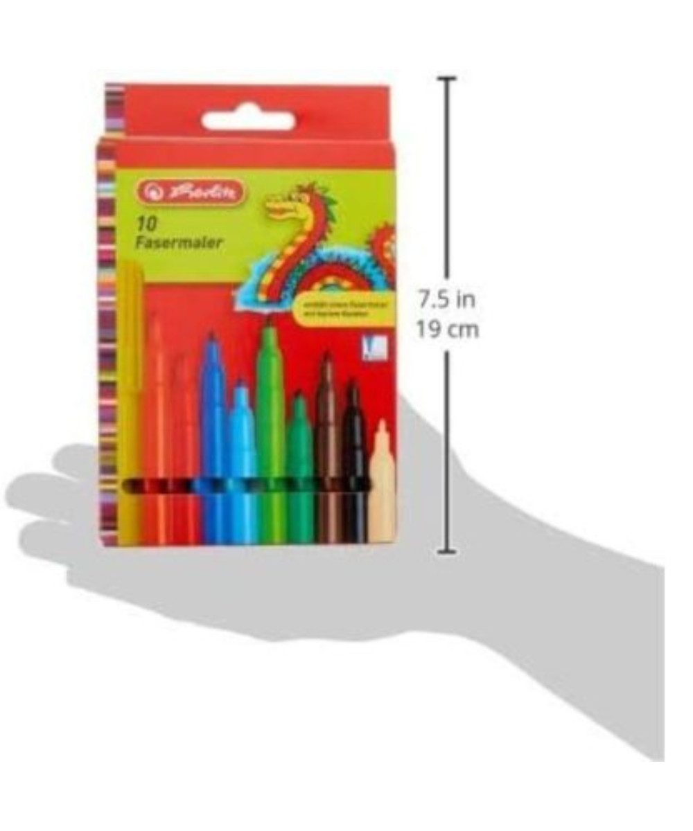 Herlitz Marker herlitz Filzstifte 10 St., (packung, 10-tlg., Filzstifte), Kleinkinder