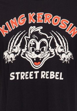 KingKerosin Print-Shirt Street Rebel (1-tlg) mit Retro Front Print im Rockabilly Design