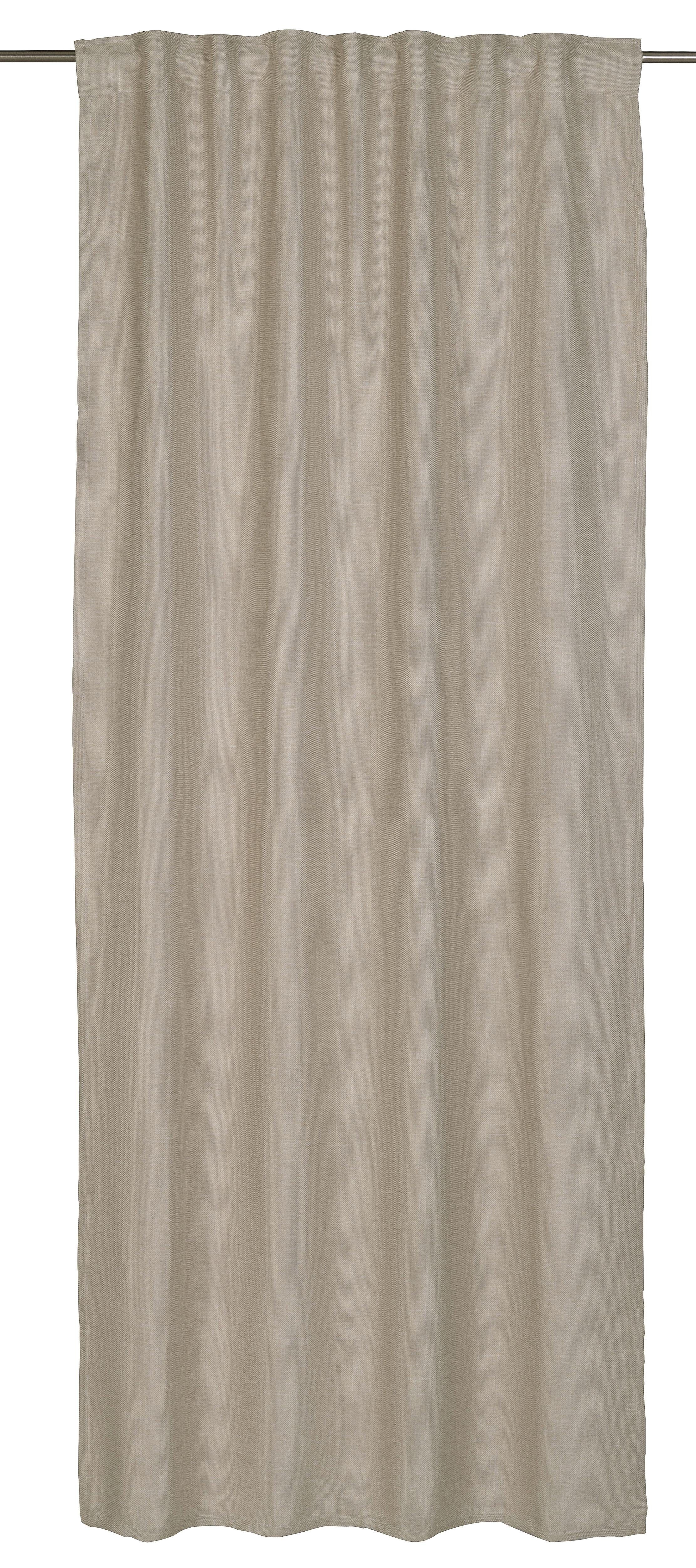 Gardine Barbara, BARBARA Home Collection, (1 Multifunktionsband beige Jacquard St), blickdicht