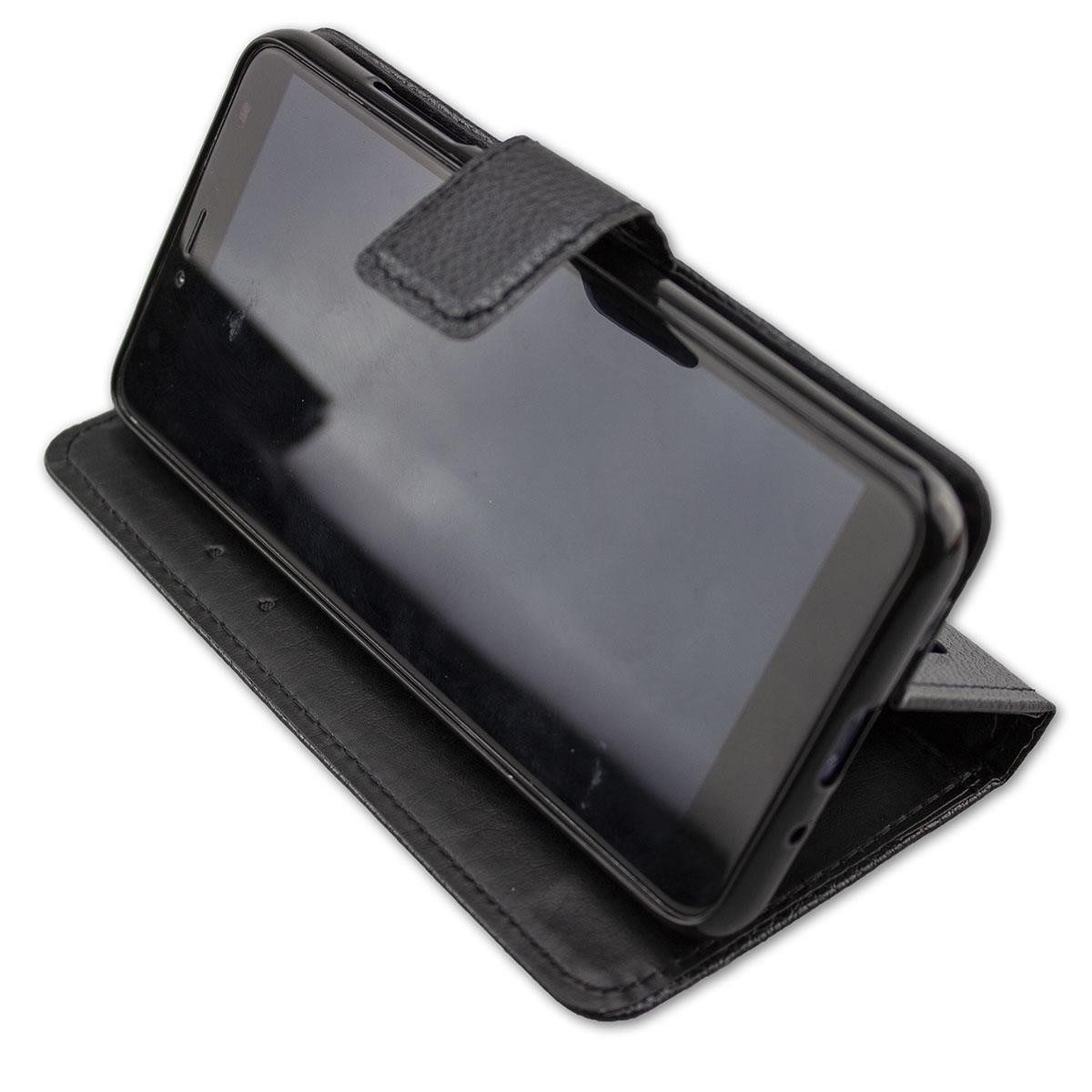 caseroxx Handytasche caseroxx Handytasche Bookstyle-Case für Gigaset GS100, schwarz (Einzelartikel, 1-tlg., Bookstyle-Case), mit Kreditkartenfächern